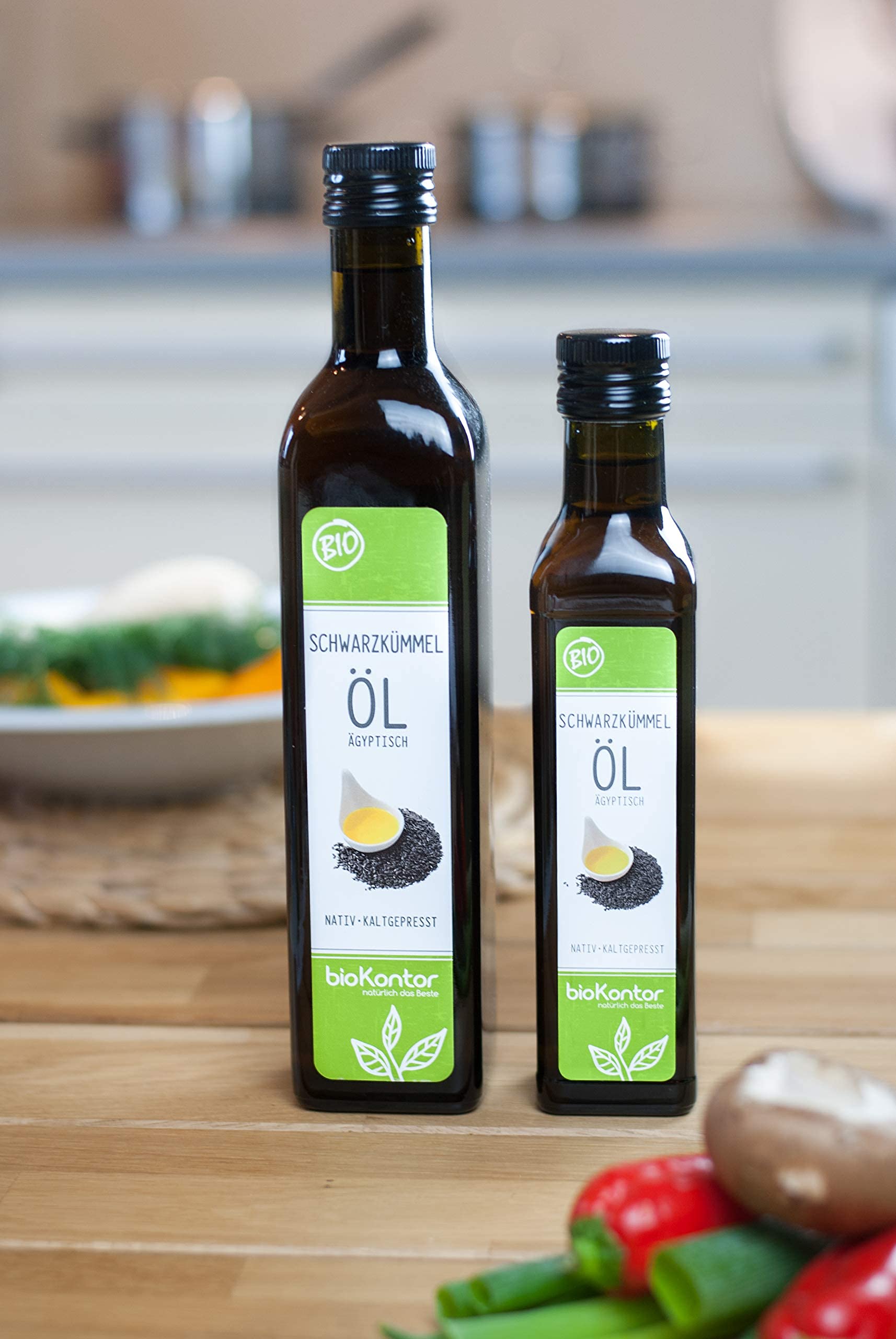 bioKontor Schwarzkümmelöl bio ägyptisch - kaltgepresst 500 ml - nativ und gefiltert - von bioKontor