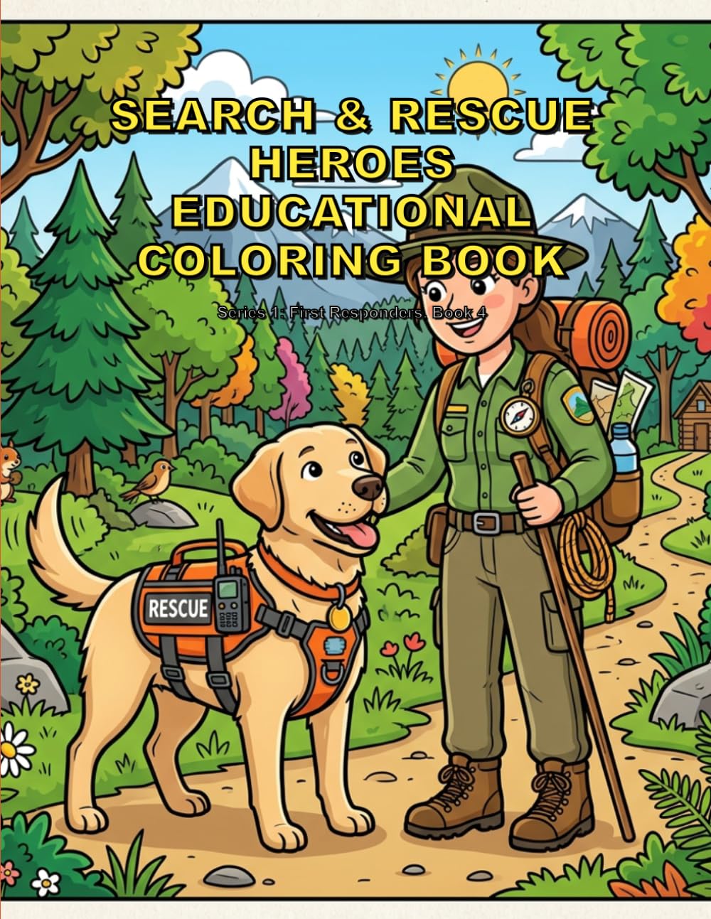 Search & Rescue Heroes Educational Coloring Book: First Responders (First Responders Coloring Books)