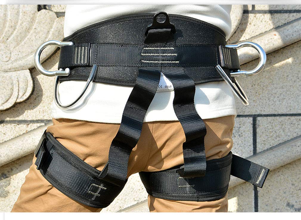 Imbracatura di Sicurezza per Salire su un Albero, Imbracatura Anticaduta Lavoro, Ripara il tetto, Cintura di Sicurezza per Ponteggio Edilizia, Robusta Comoda, Arrampicata Roccia Rappelling Equip