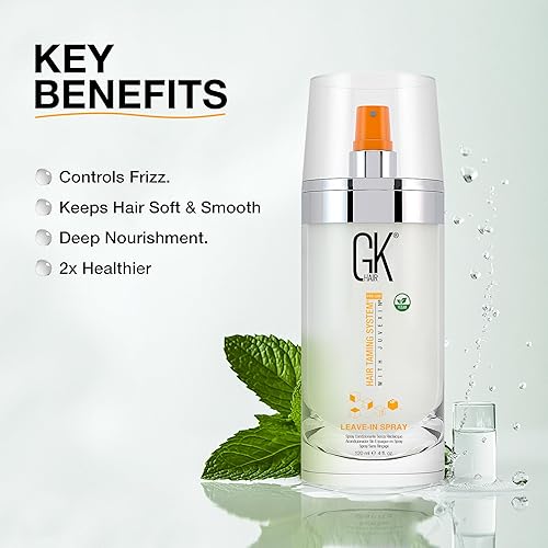 Miniatura 6 de GK HAIR Global Keratin - Acondicionador desenredante sin enjuague en espray 4.1 fl oz – Para protección del cabello seco, dañado y encrespado