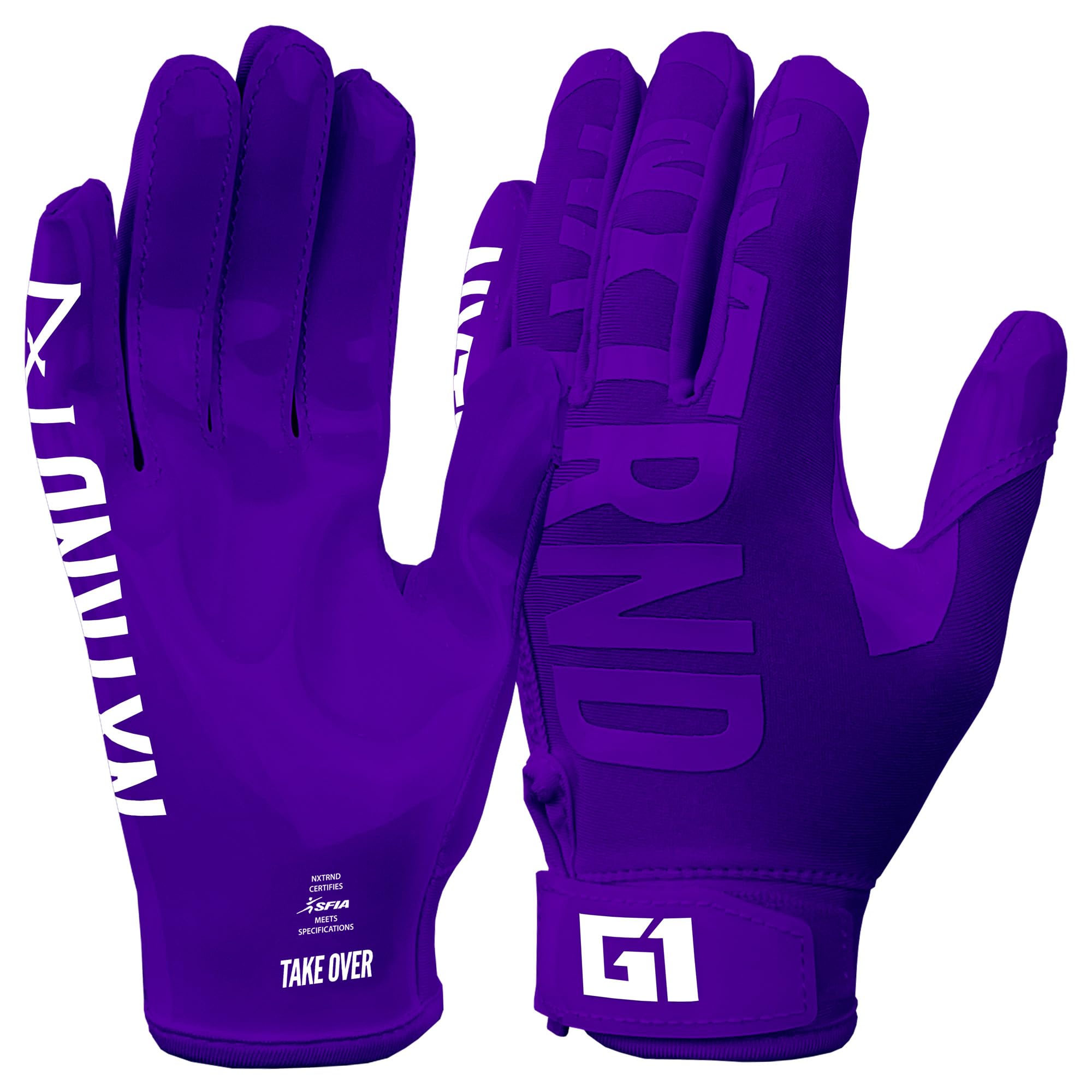 Nxtrnd G1 Youth Football Gloves, Kids Sticky Receiver Gloves