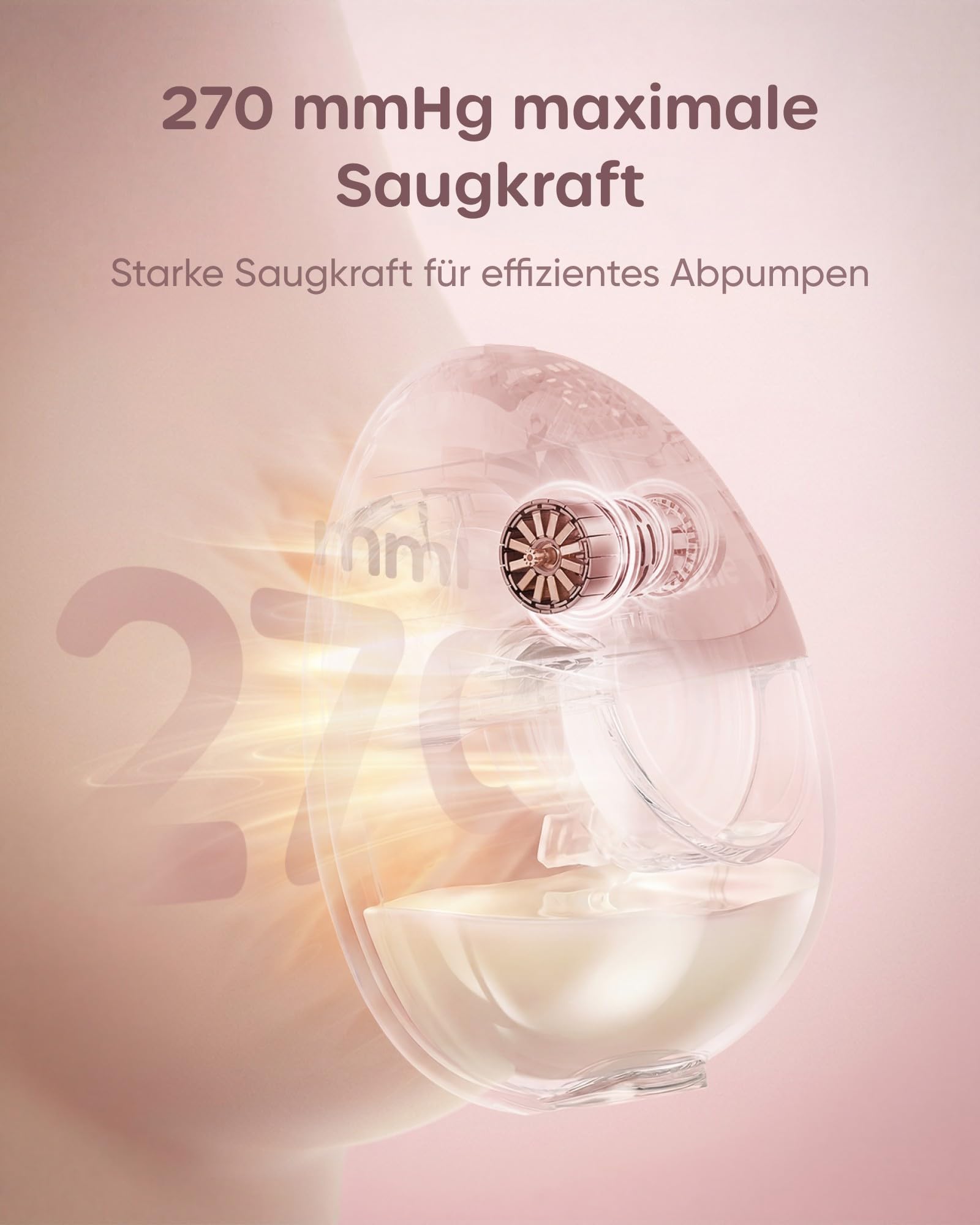 Nuliie JoyFlow Air - Sacaleche eléctrico, ultrafino y ligero, extractor de leche portátil manos libres, 3 modos & 12 niveles, silencioso y sin BPA, brida de 27 mm y puntas 15/18/21/24 mm (2 paquetes