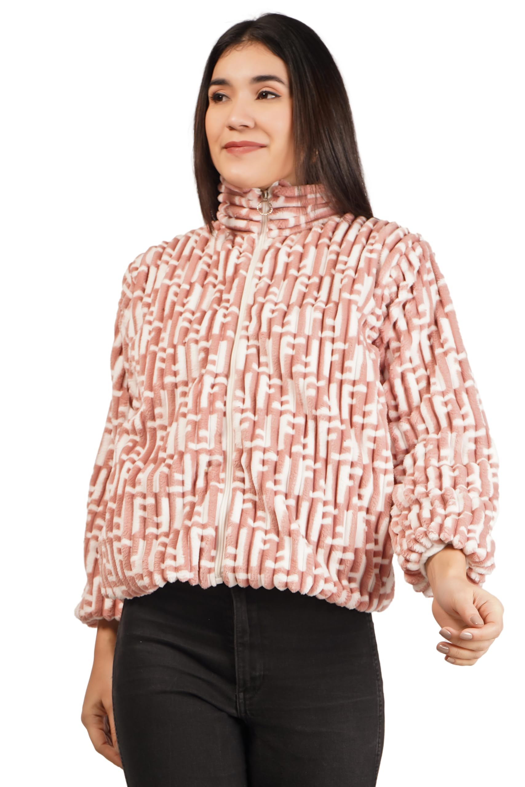 Stylish Wool Cardigan Zipper Jacket For Women & Girls For Winter-picture-49
