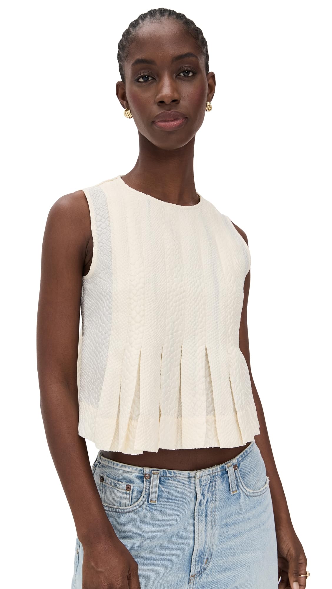 Sea Womens Fayetta Embossed Tank Top