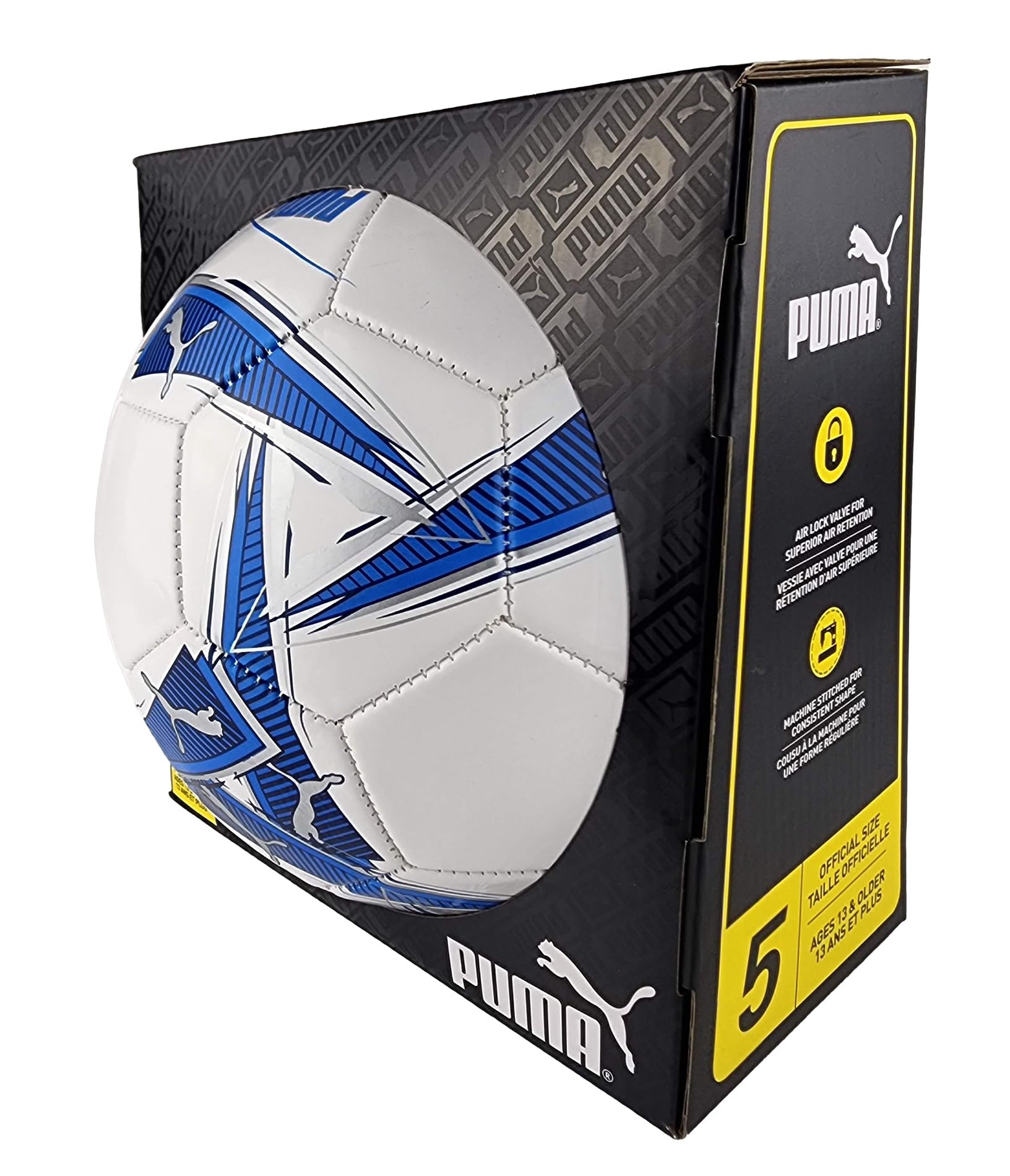 Puma - Official Size Soccer Ball (Official Size 5), Blue : Amazon