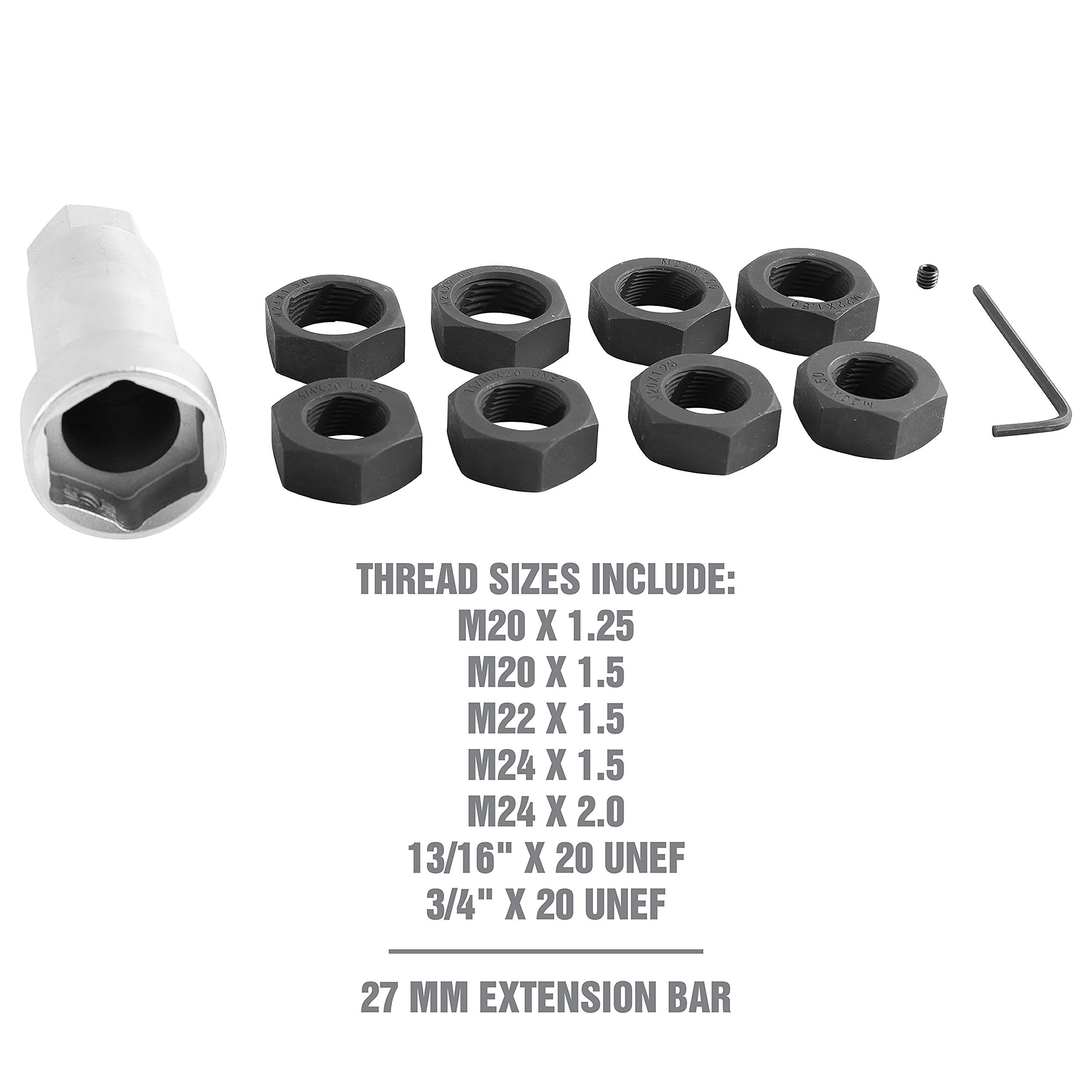 GZDcjsc OEMTOOLS 37233 Axle Spindle Threading Set, Cleans and