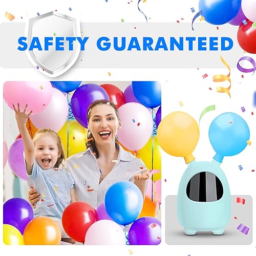 Miniatura 7 de Bomba eléctrica de globos, inflador de globos SPLAKS bomba de aire, soplador de globos portátil para arco de guirnalda, decoración de fiestas