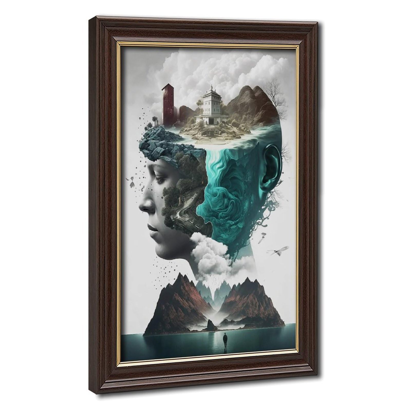 Bareronor Surreal Canvas Poster for Living Room Decor Gift