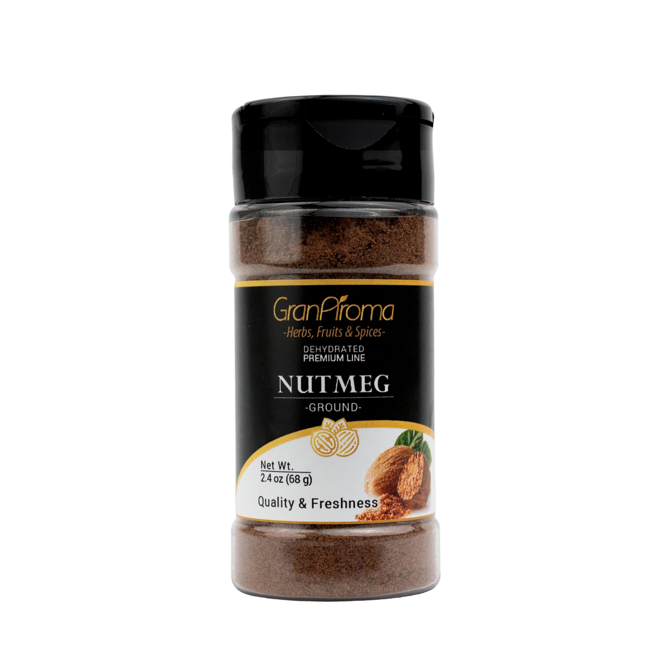 GranAroma Ground Nutmeg, Sweet & Aromatic Spice, Baking & Cooking (2.4 Ounce)