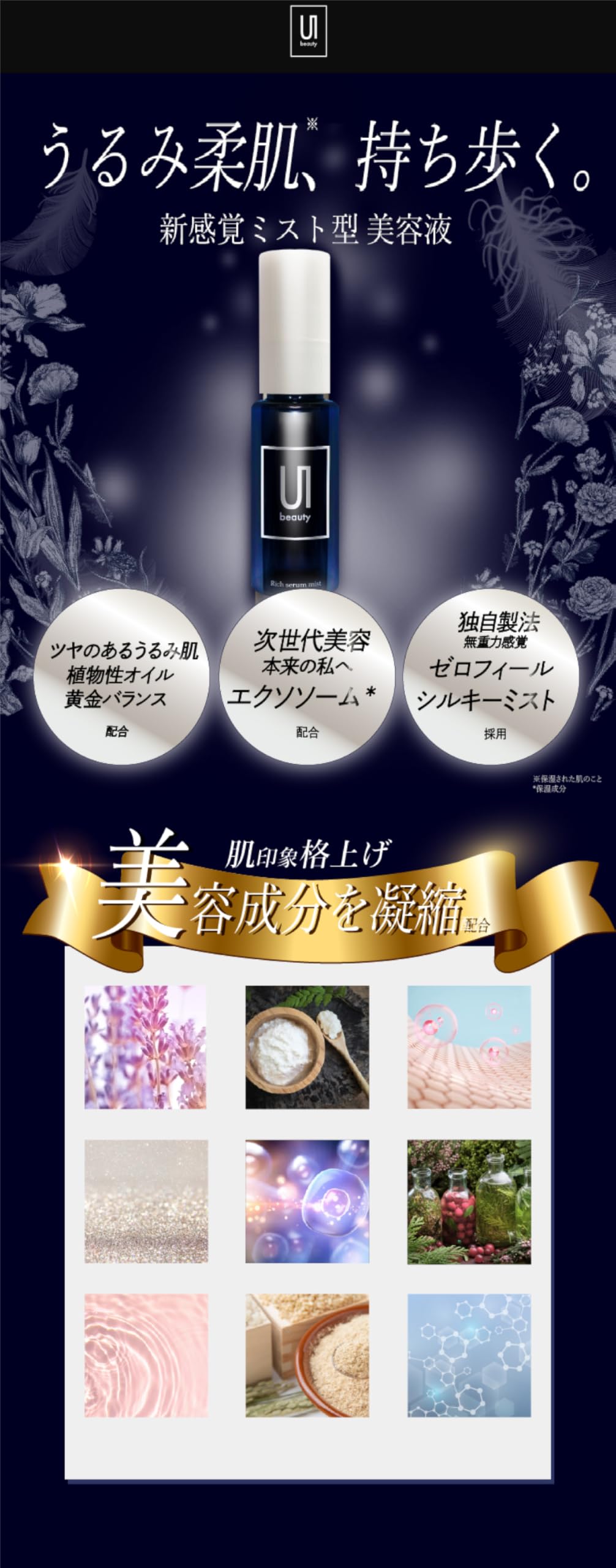 Amazon.co.jp: 美容液 Ui 保湿美容液ミスト スプレー 30ml