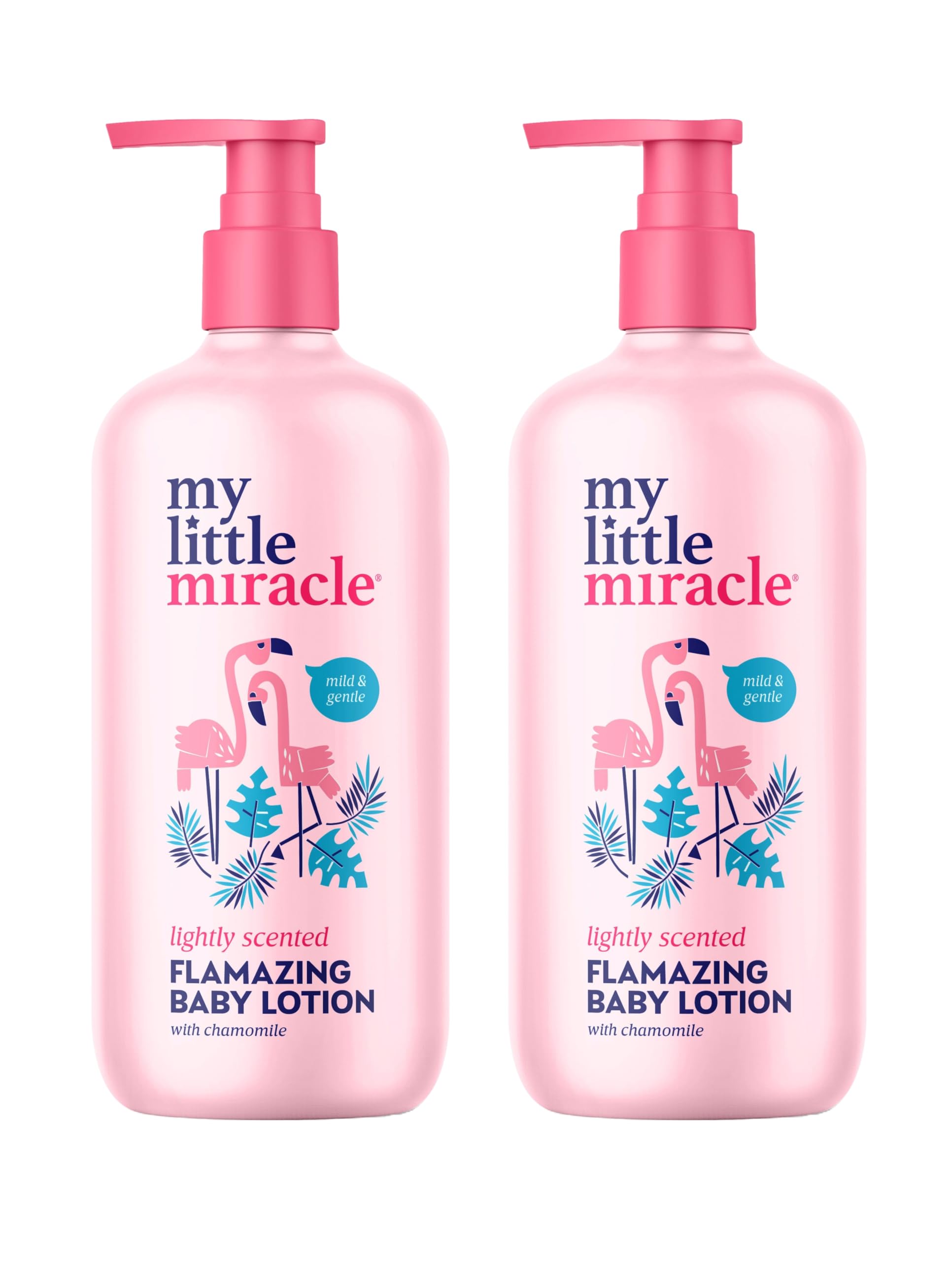 My Little Miracle Flamazing Baby Lotion - Lightly Scented Chamomile, Dermatologist Approved, Great For Sensitive Skin 500ml 2-Pack