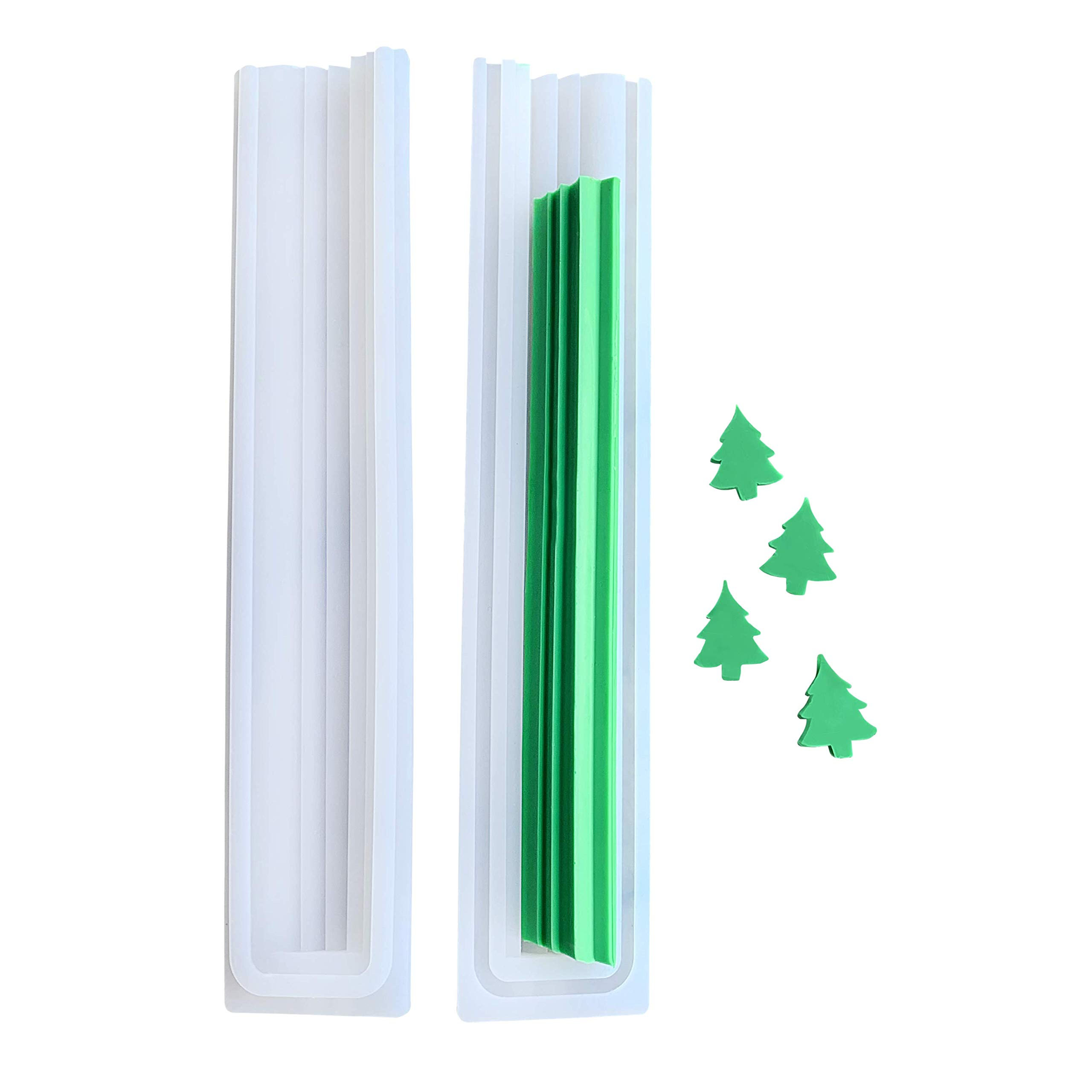 Crafters Elements Soap Embed Star Cloud Dolphin Flower Moon Inserts Snap Together Soap Mold (Tree)