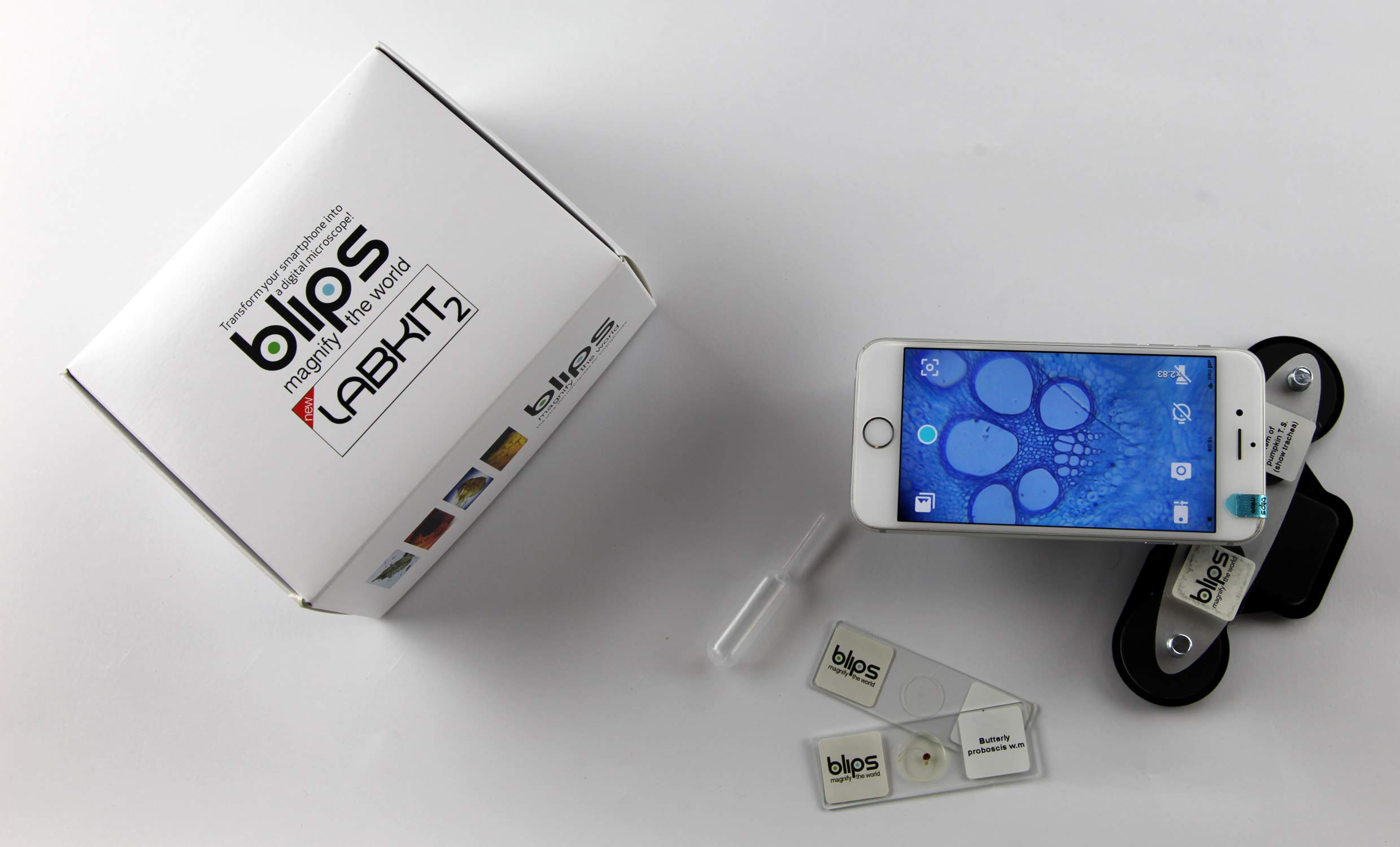 New Blips Labkit2 - Trasforma il tuo smartphone in un microscopio