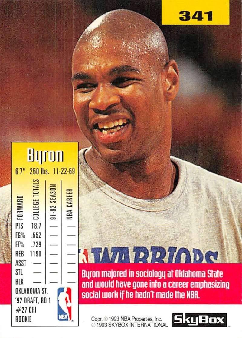 Amazon.com: 1992-93 SkyBox Series 2 Basketball #341 Byron Houston