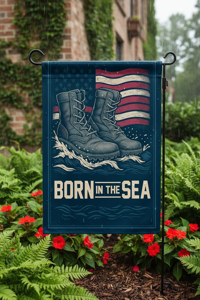 Navy Garden Flag 12x18 Inch Double Sided Military Veteran Tribute Outdoor Yard Banner | Polyester Decor for Patriot, Memorial & Veterans Day - Image 5