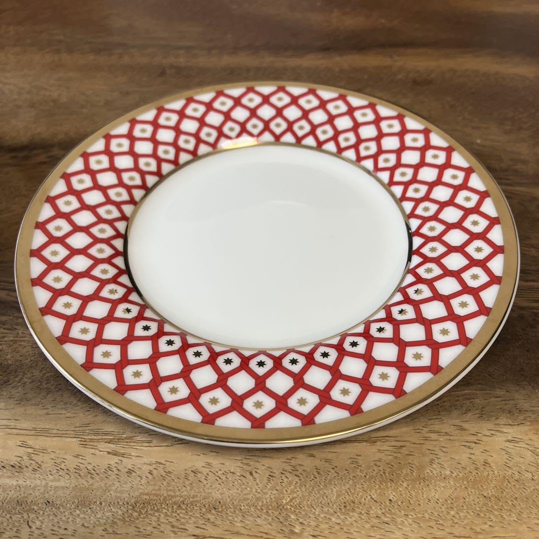 Imperial Porcelain Scarlet Teacup Saucer