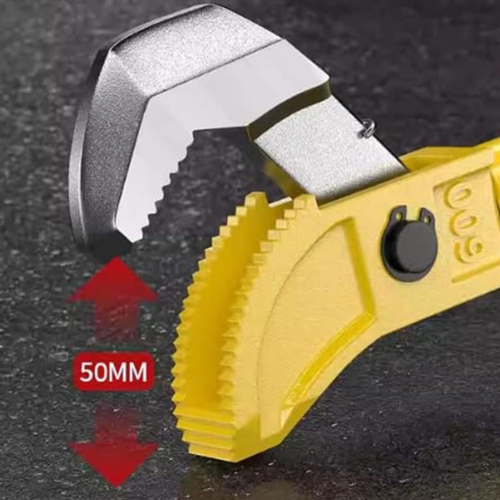 Chiave inglese multifunzione in acciaio durevole e resistente all'usura, set di chiavi per tubi con manico antiscivolo da 18/61 cm, chiave regolabile, strumenti rotanti multifunzionali