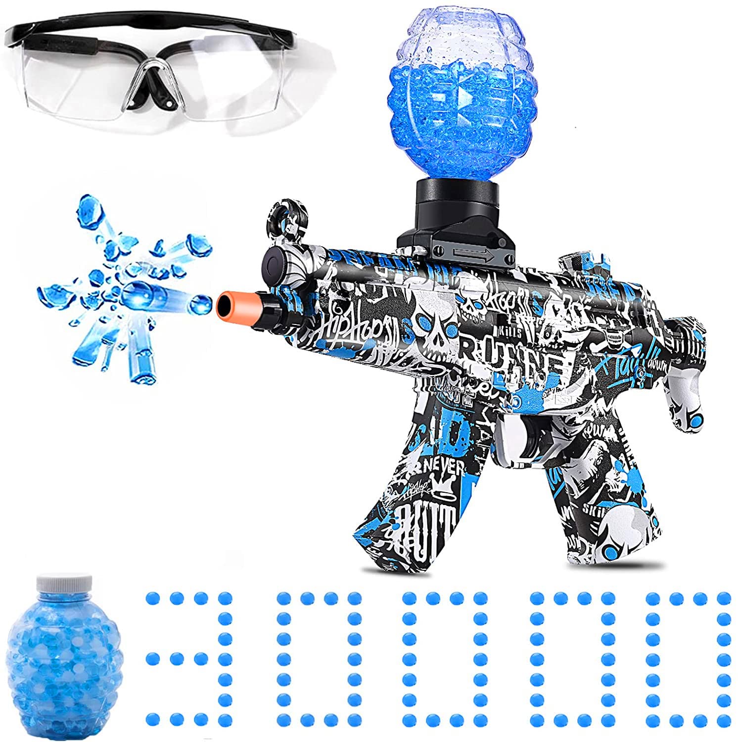 eagleeye Splatter Ball Gun Automatic, Electric MP5 Gel Ball Blaster