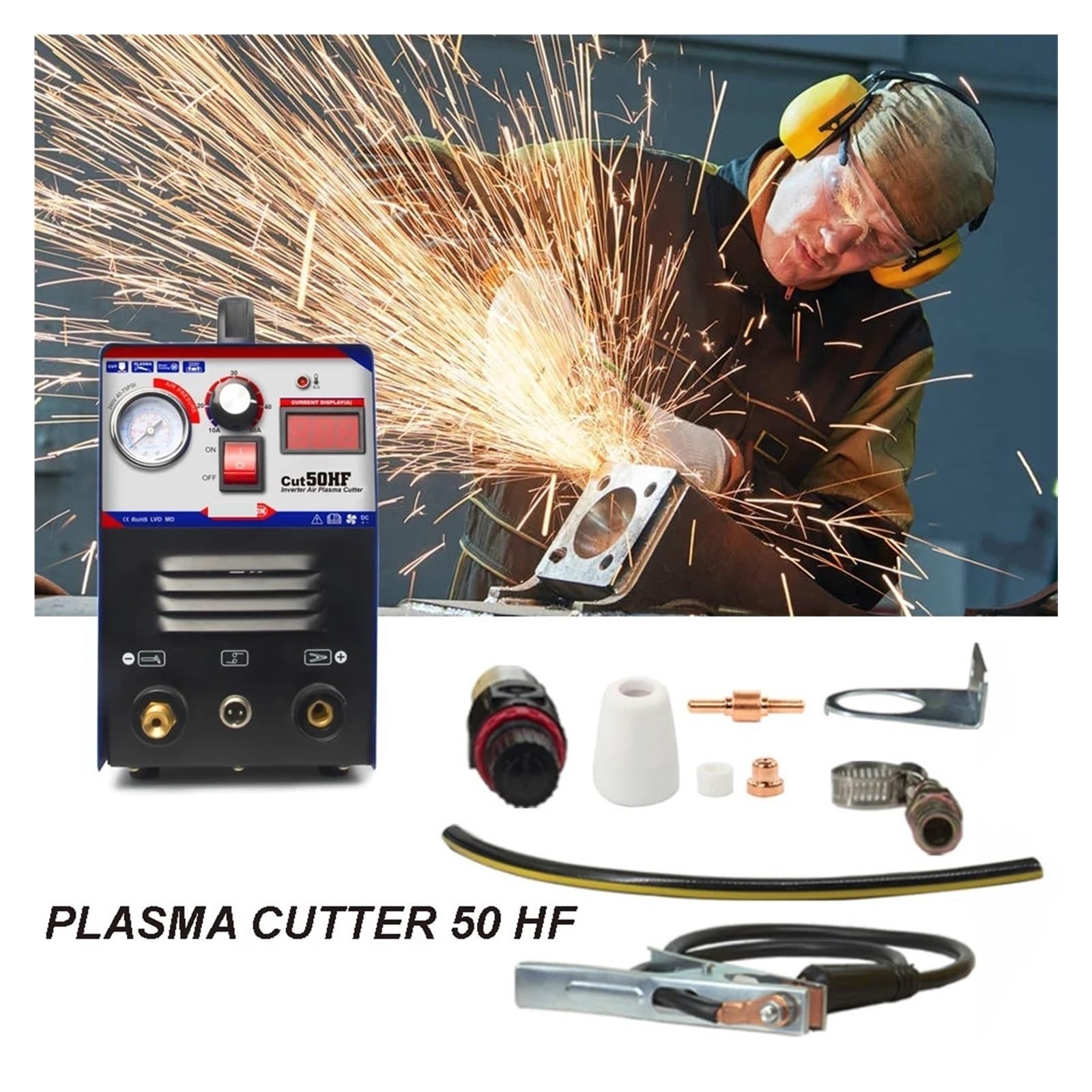 Przecinarka plazmowa, Przecinarka plazmowa HF Cut 50 Air, spawarka inwertorowa DC 10-50A