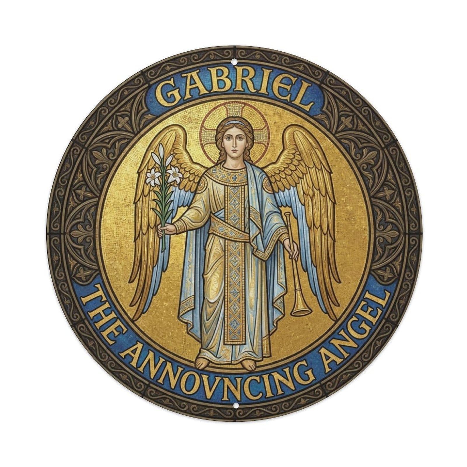 Divine Voice The Announcing Angel Archangel Gabriel Metal Tin Sign
