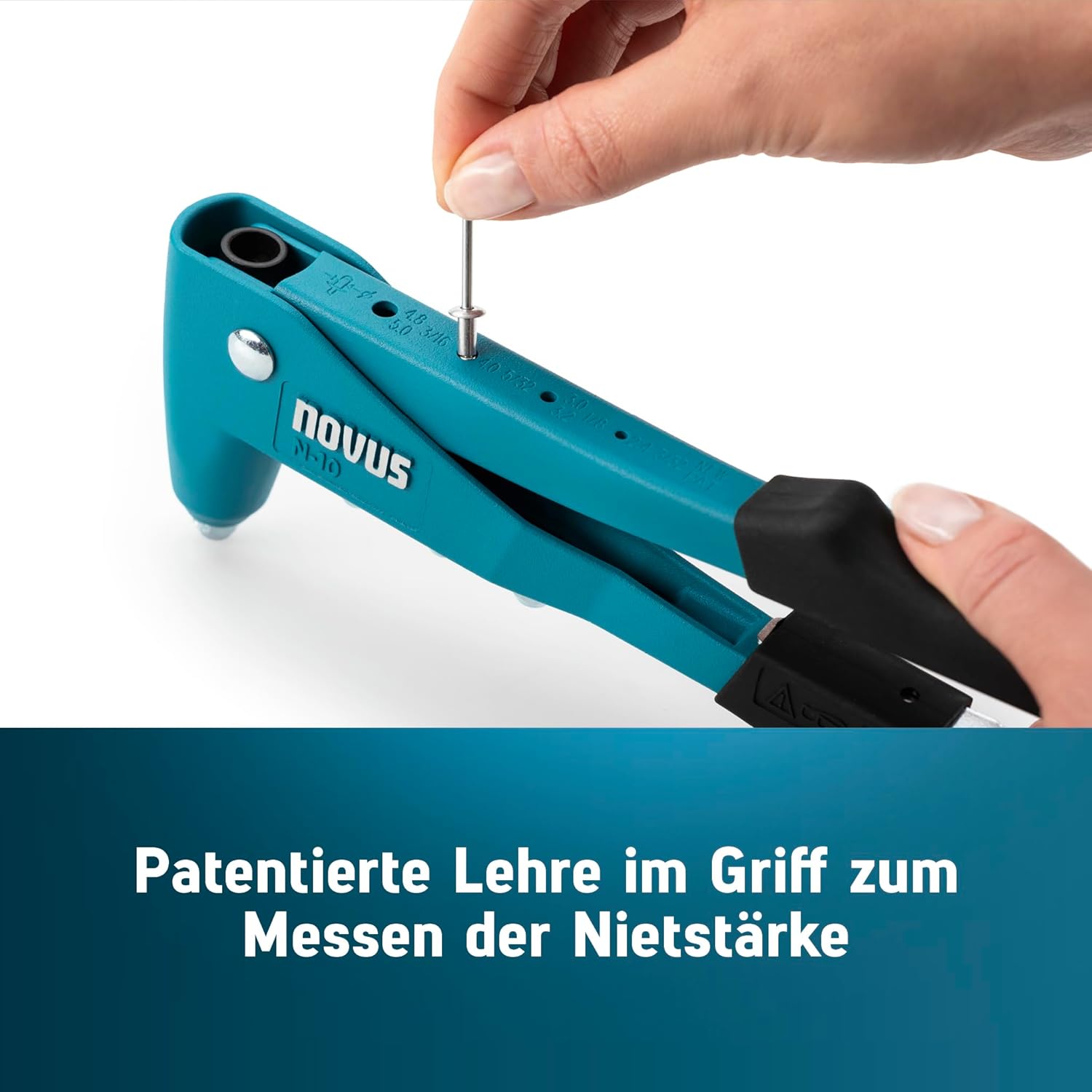 Blind Rivet Pliers N-10 Set of 160 Blind Rivets, Aluminum Rivet Pliers with Precision Head, Integrated Mouthpieces, Perfect Case Set for Beginners and DIY Repairs