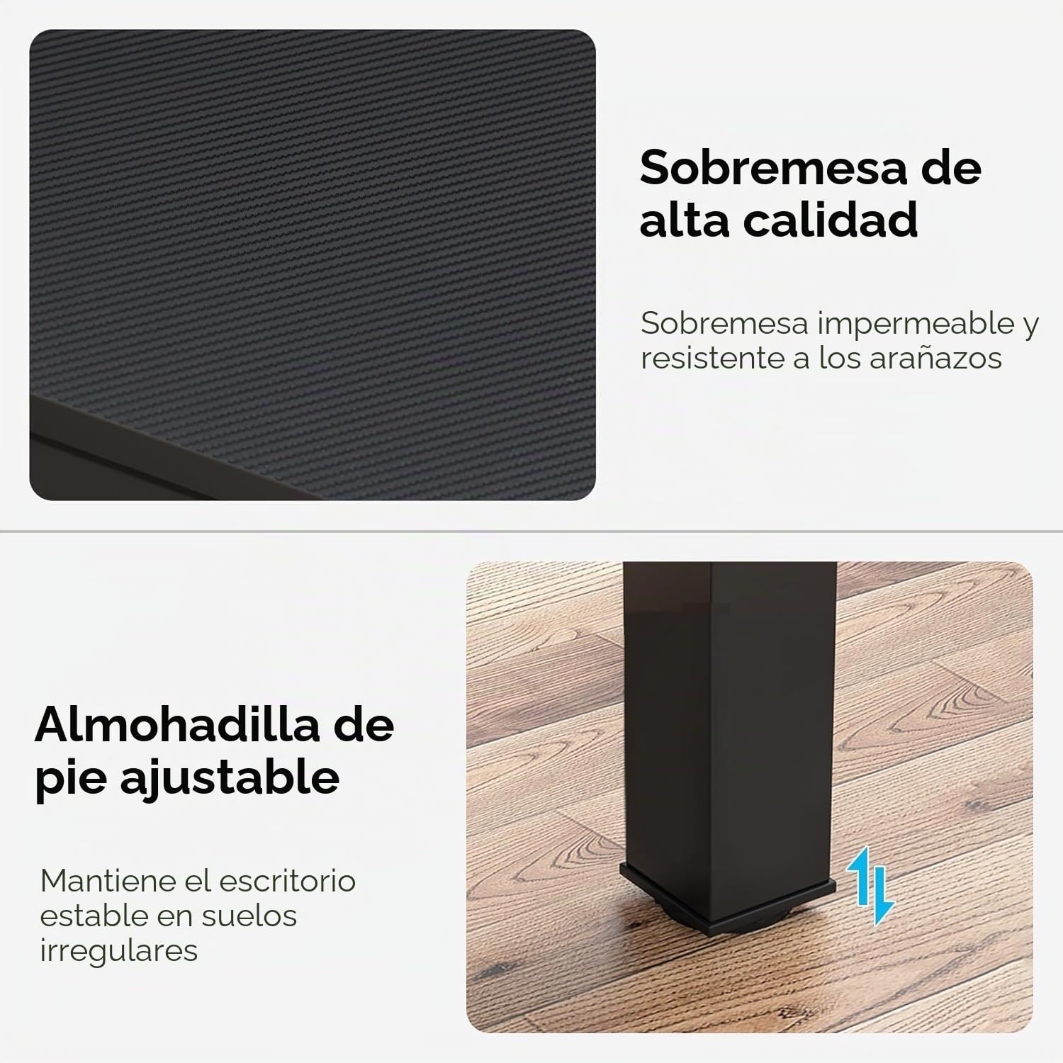 Lailang 200cm Escritorio, Mesa Ordenador E Impresora, Bancada de Trabajo Oficina, Mesa Escritorio Madera, Escritorio Doble 2 Personas, Mesa de Oficina Despacho, 200 x 70 x 75 cm, Negro