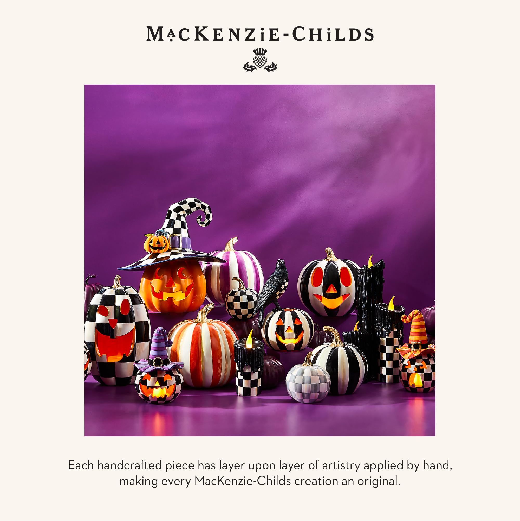 Mackenzie Childs パンプキン 6個セット spooky MacKenzie-Childs Spooky Pumpkins - Set of 6 