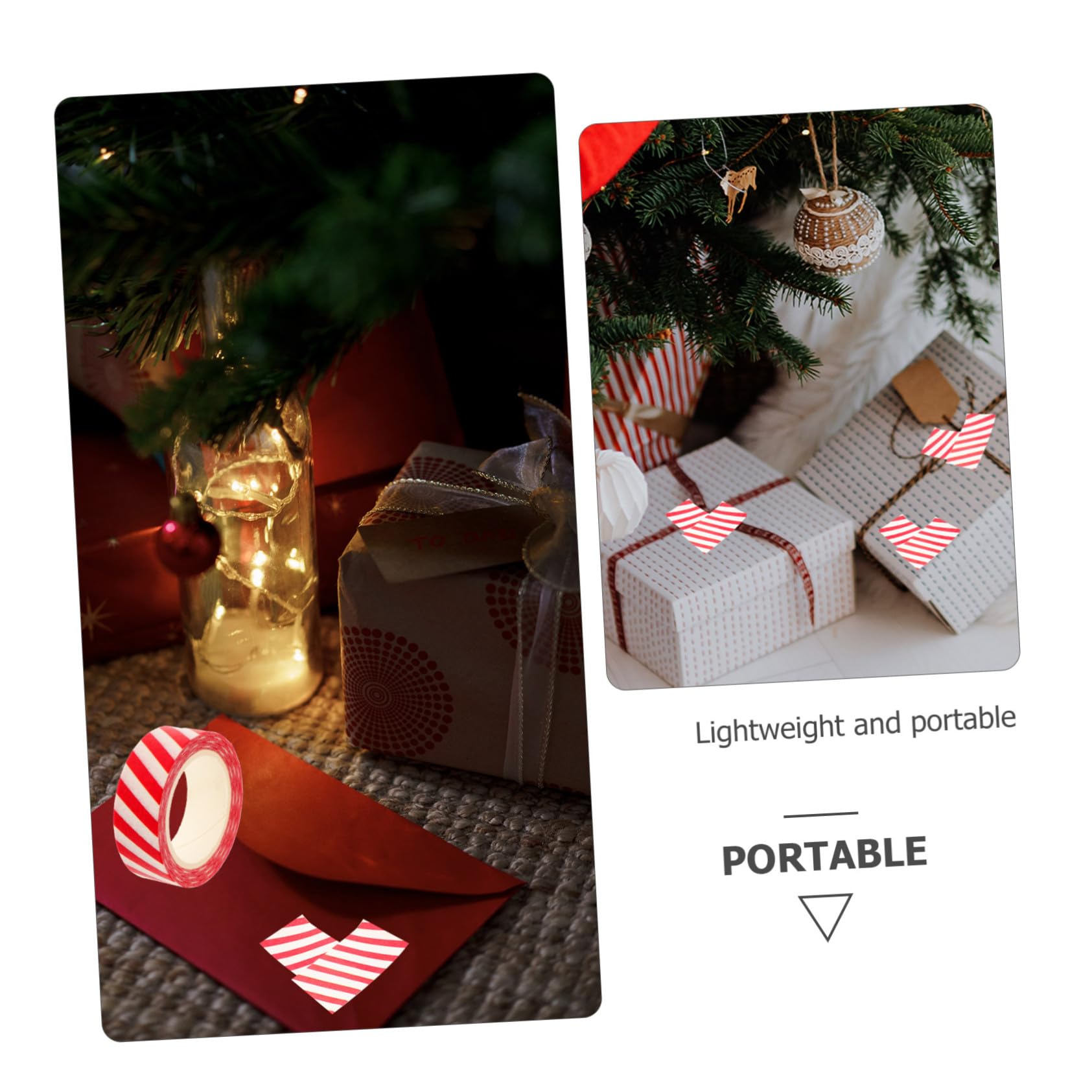 Angoily 60 Rouleaux Ruban Adhésif Décoratif de Noël Papier Créatif Autocollant pour Bricolage Décoration Festive et Facile à Découper