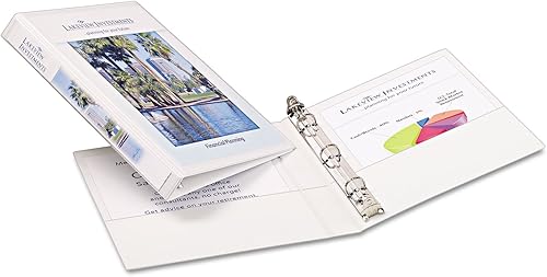 Avery 27726 - Carpeta para proteger y almacenar, 5-12 pulgadas x 8-12 pulgadas, 12 pulgadas, tapa blanca