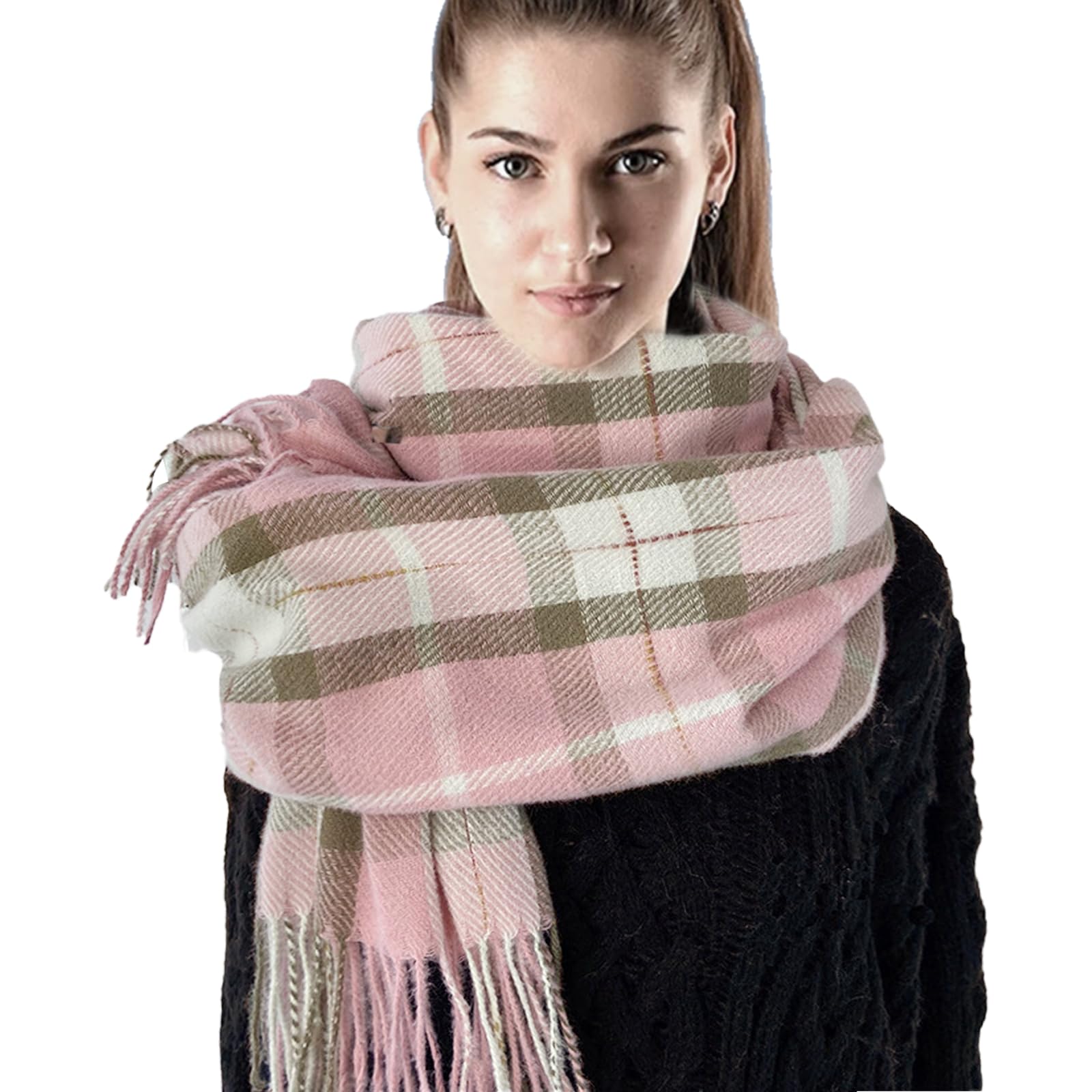 La nostra Sciarpa oversize con frange in Vanity Fair