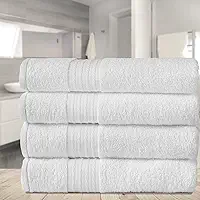 Kit 4 Toalhas Banhão Gigante para Hotel Grossa - Nobre (Branco)