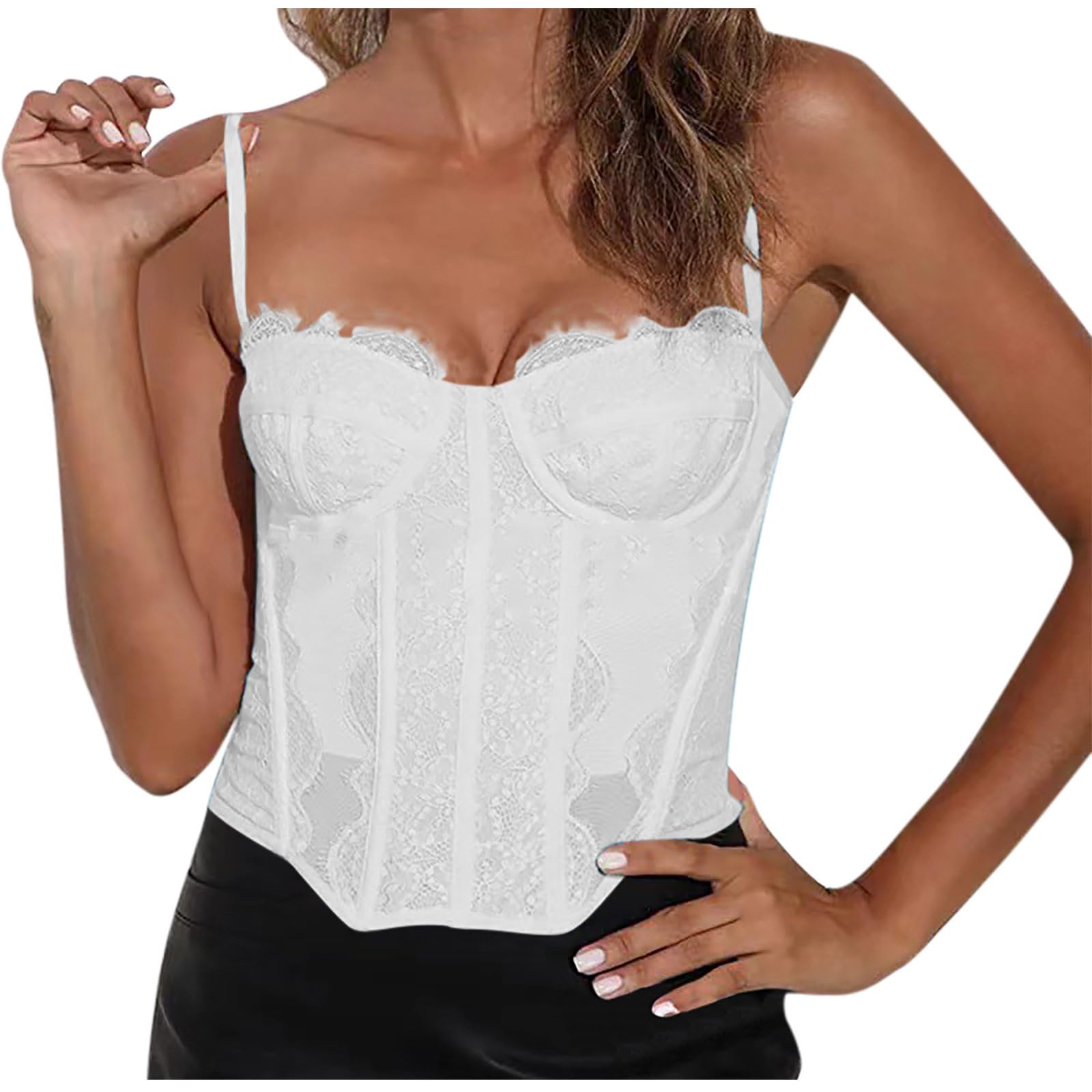 Corset Tops for Women Vintage Tight Sexy Bodyshaper Crop Top Trendy Bustier Corset Tops 2025