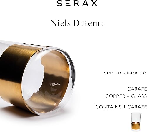 Miniatura 3 de Serax Jarra de agua de vidrio de cobre  Cristalería de química de cobre de Niels Datema  Decantador de jarra de vino  Contenedor de botella