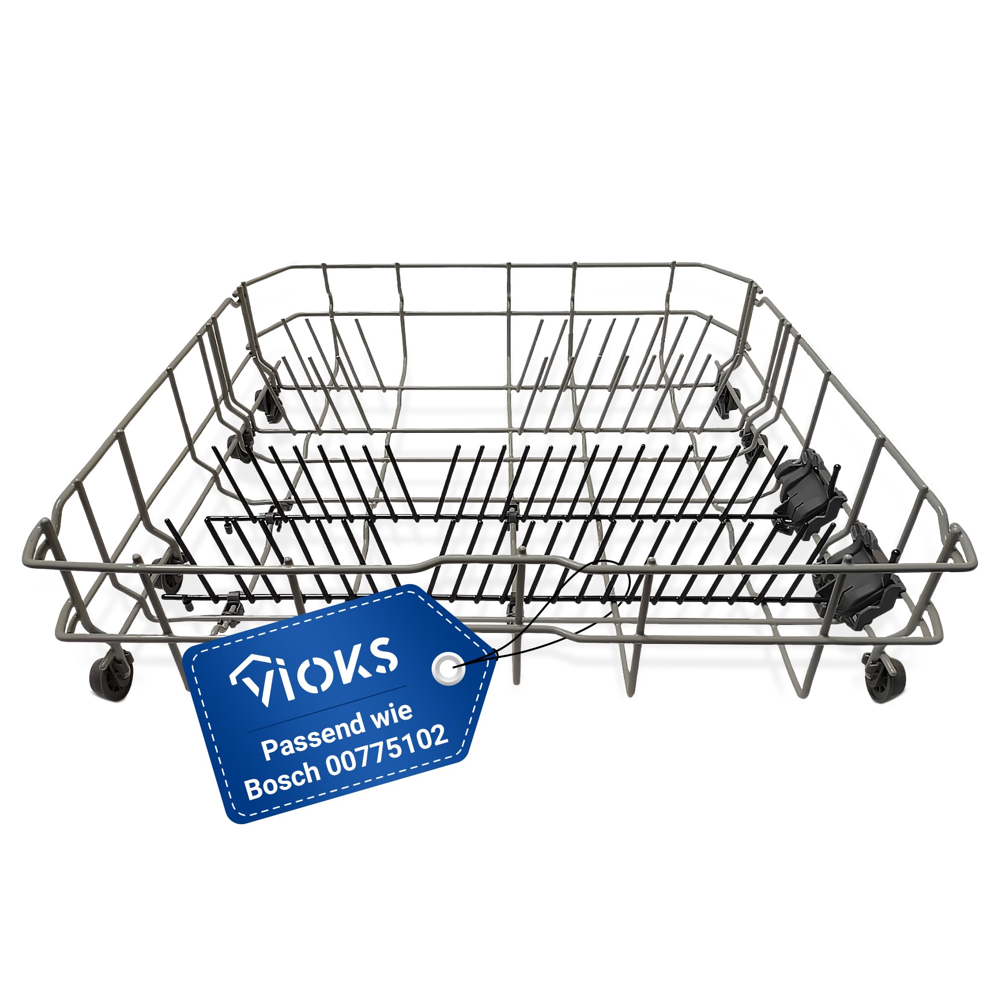 VIOKS Geschirrkorb Unten Spülmaschine Ersatz für Bosch 775102 00775102 | Spülmaschinenkorb Korb Unterkorb Ersatzkorb, ersetzt 00686540, Dishwasher Basket, für Geschirrspüler