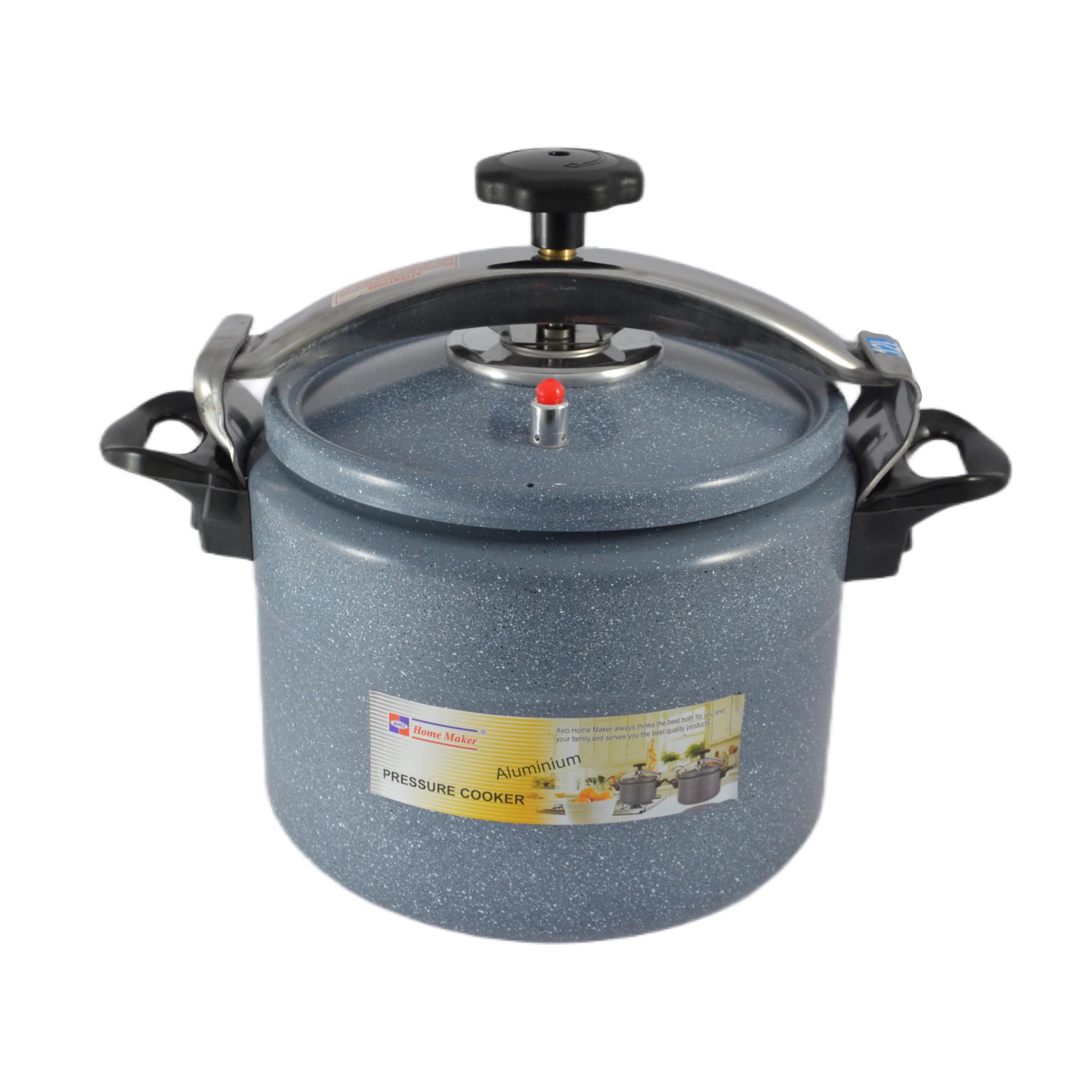 Home Maker Ceramic Coating Pressure Cooker with Induction Base, 12 Liter Capacity, Grey