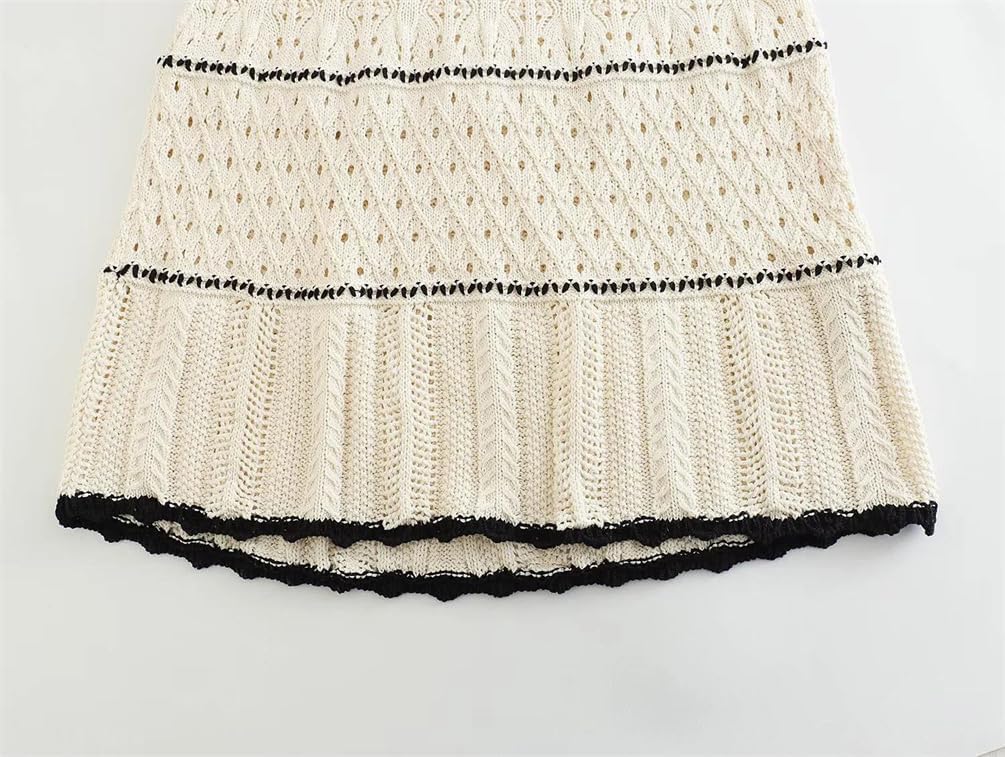 Women's Hollow Knitted Corset Dress Bodycon Shaping Slim Dress