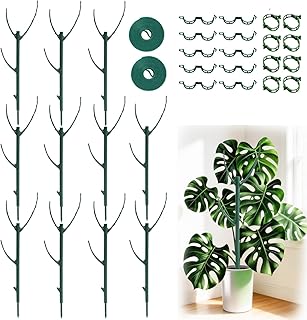 10 Pack Stackable Plant Support Stakes, Moss Pole Alternative for Monste...