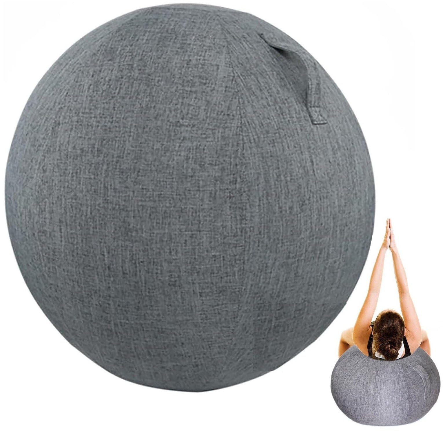 Housse de protection pour ballon de yoga 65cm lavable avec poignée de transport intégrée