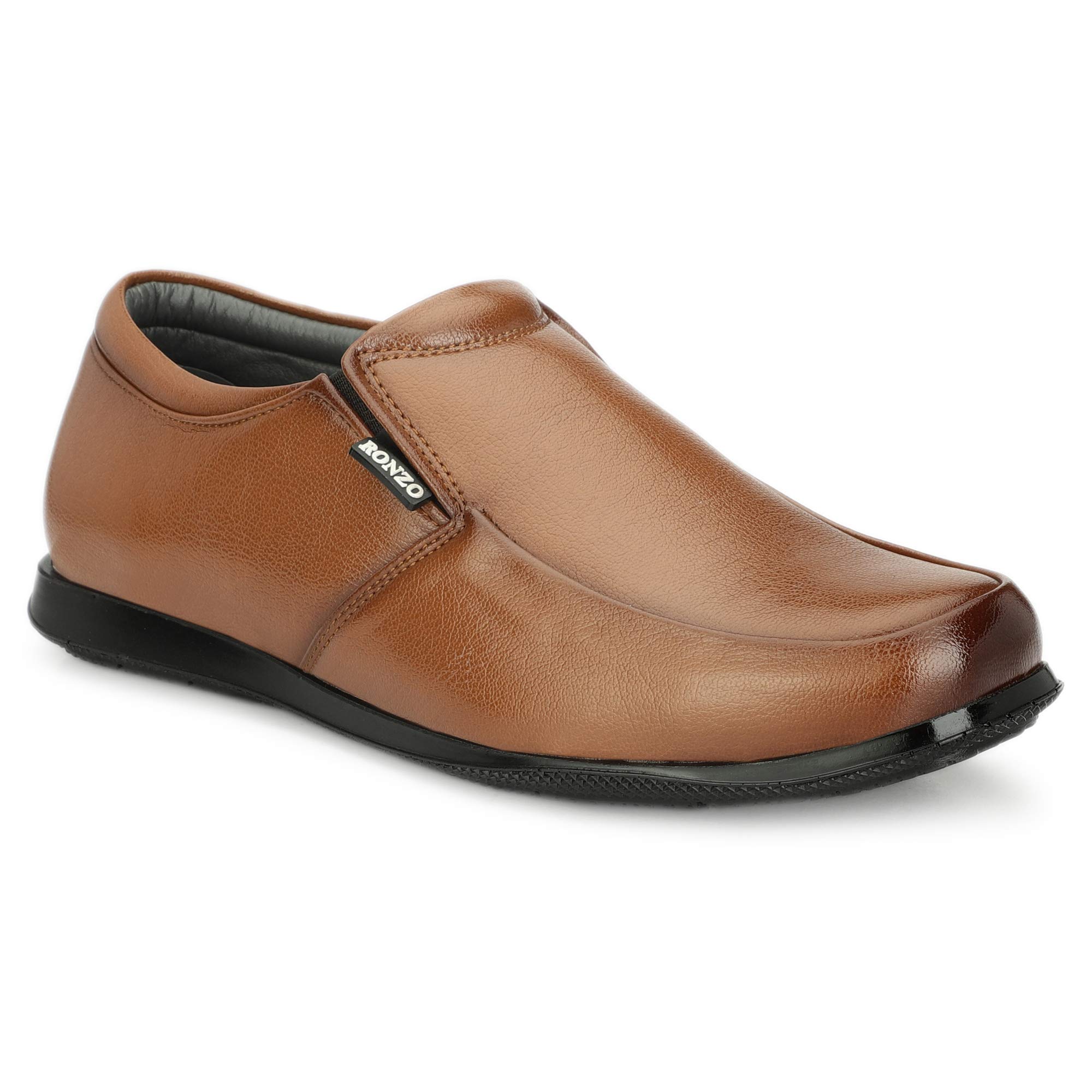 RONZO Mens Tan Business Genuine Leather Slip on Formal Shoes 9 UK/IND (B09FTLDY18) Amazon Price History, Amazon Price Tracker