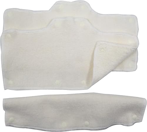 Miniatura 10 de Banda de sudor naranja para casco de terciopelo lavable de algodón de rizo NAEE a presión (3 piezas)