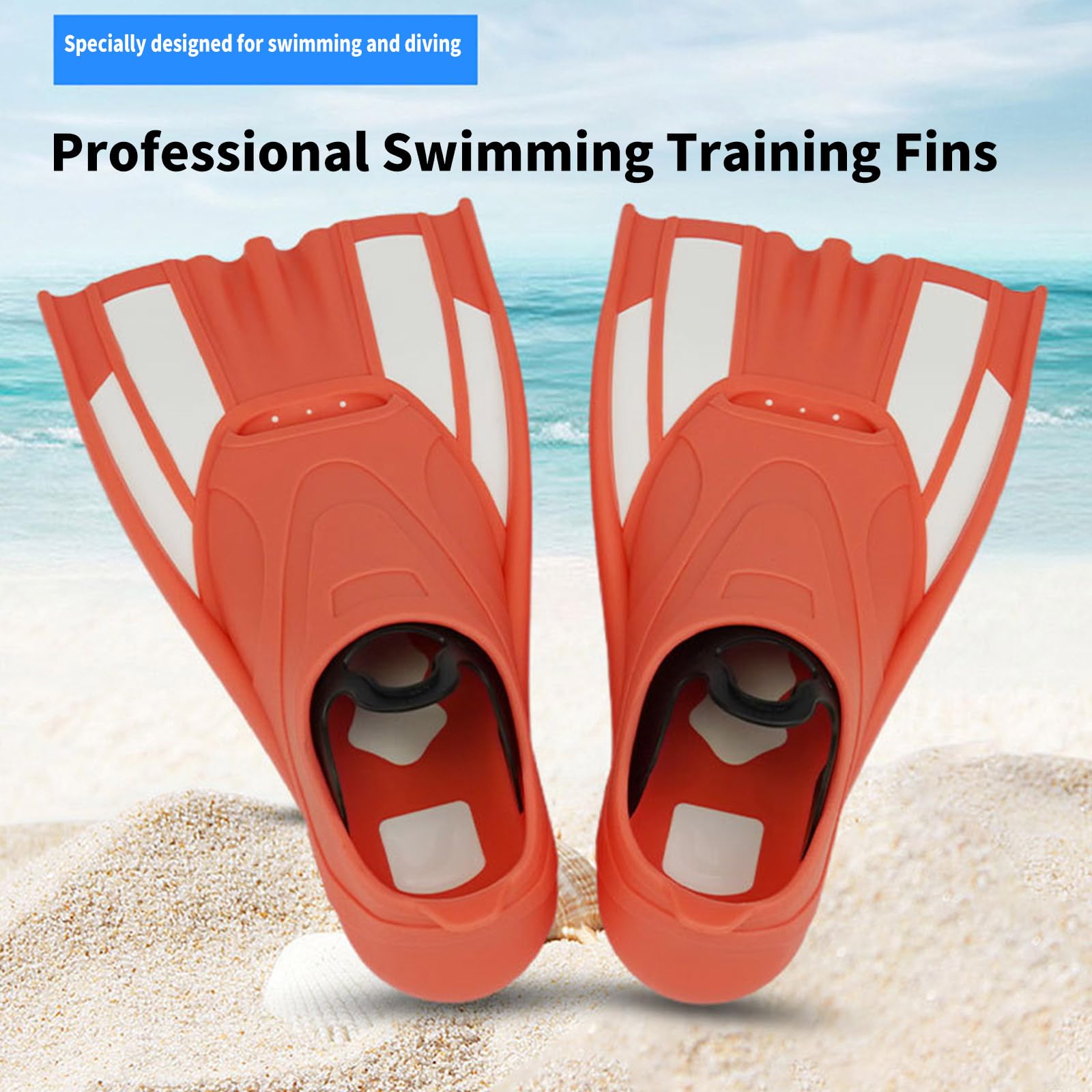 Kinder Schnorchelflosse, Starter Schwimmtrainingsausrüstung, Schwimmflossen, Komfortables, Flexibles Tauchen, Schwimmtraining