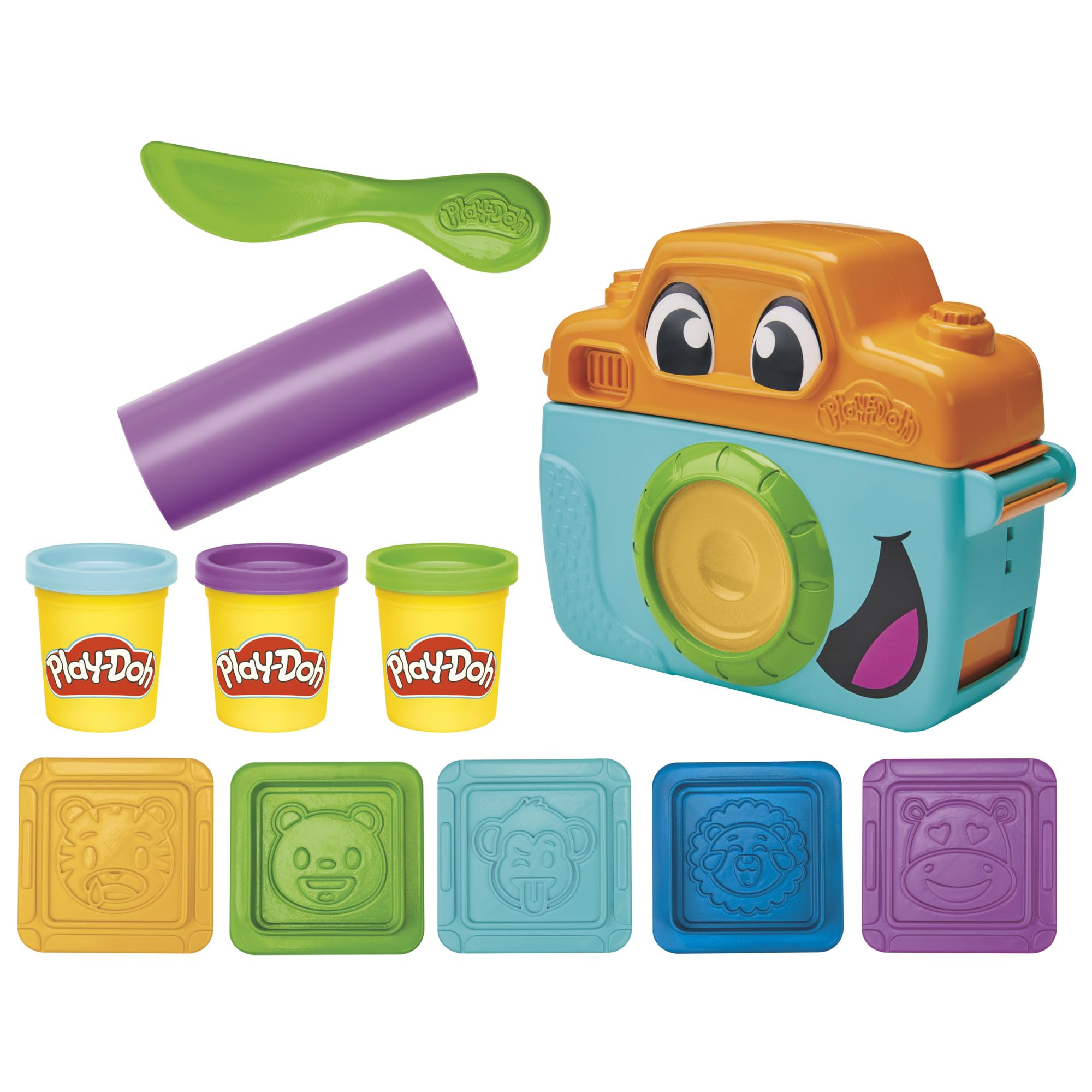 Play-Doh Photo Fun Starter Set, Kids Camera Toy for Pretend Play, Arts & Crafts for Girls & Boys 2+ with 7 Accessories & Playmat