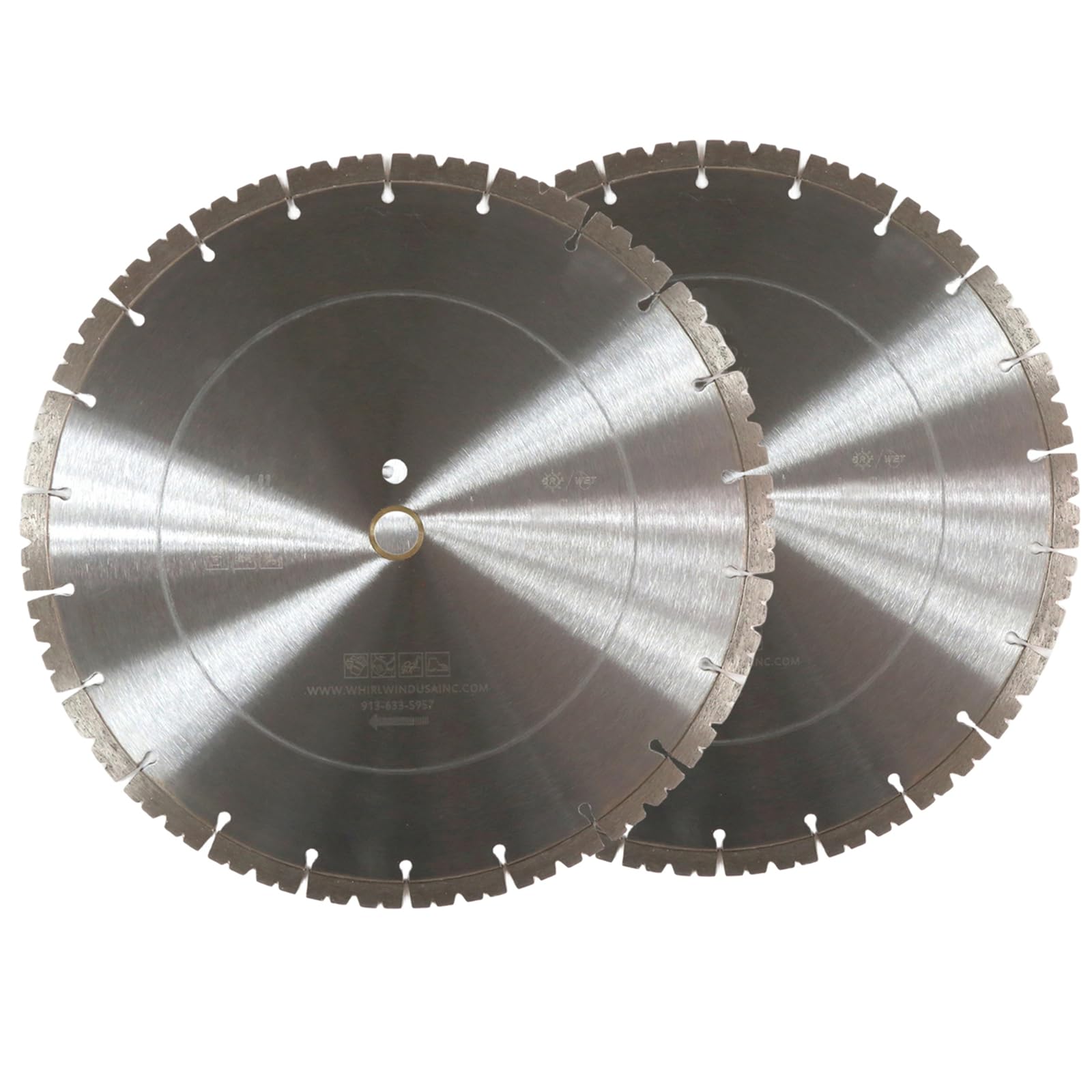Photo 1 of LPS 14 Inch Concrete Masonry Diamond Saw Blade,High Efficiency Dry Wet Cutting Sawtooth Shape Blade,for Stone Block Pavers Masonry Concrete(LPS14-2PC)