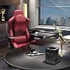 Gaming Chair, Racing Style Swivel Desk Chair, Executive Leather Office Chair for Adults, Height Adjustable Armchair for Computer PC Use