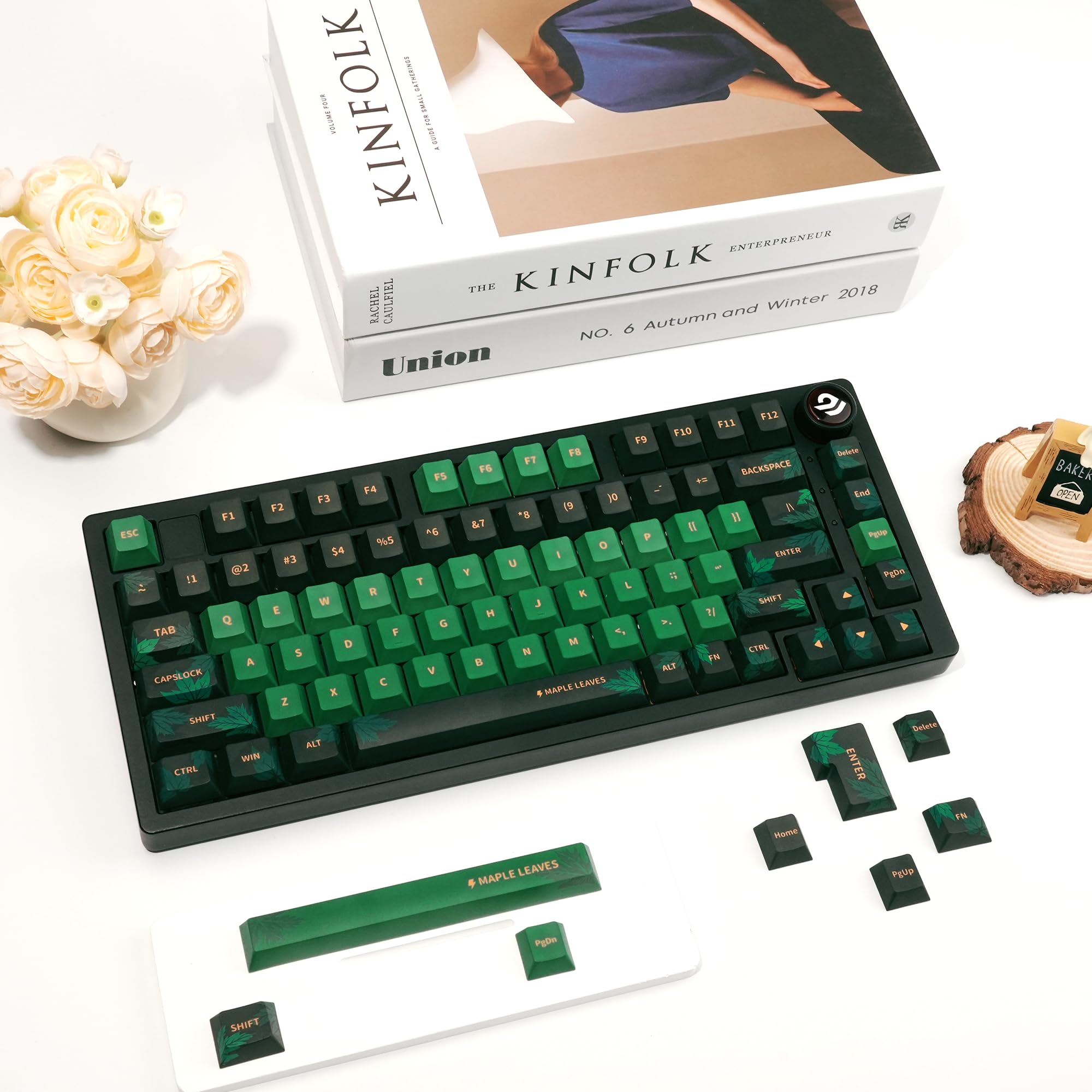 レトロメカニカルキーボード グリーン