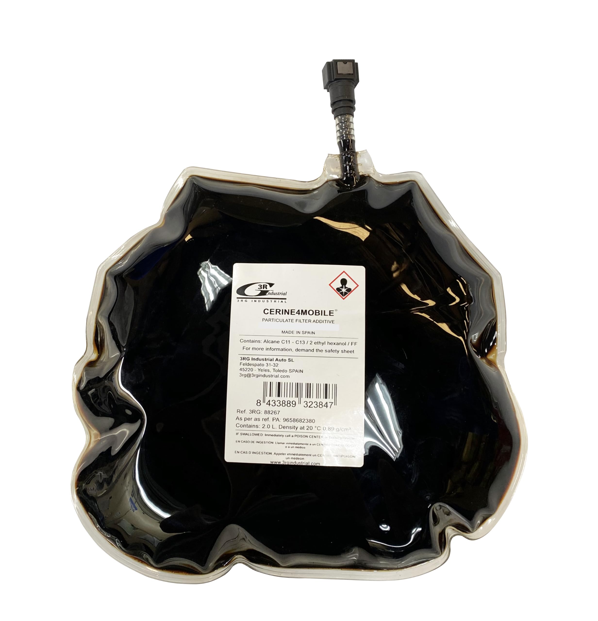 3RG INDUSTRIAL - Bolsa Limpiador Dpf (1,6L.) - OEM 9688875380 - Piezas para Coche Recambios Motor y Otras Partes de Vehículo - Compatible con los distintos Modelos de Coche.