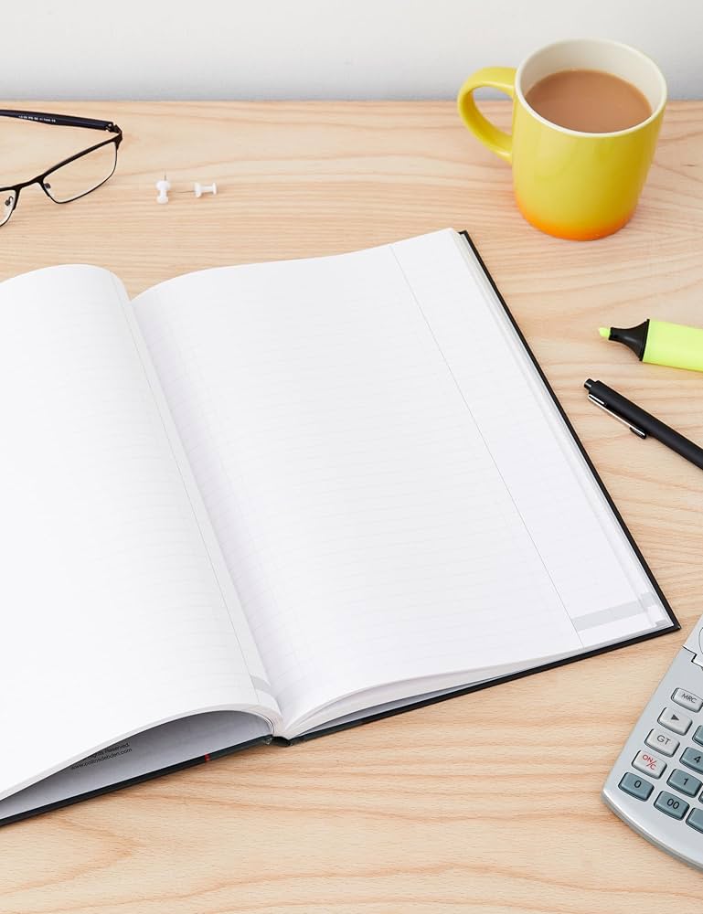 Collins Casebound Double Cash Book Collins 6424 Ideal Case Bound