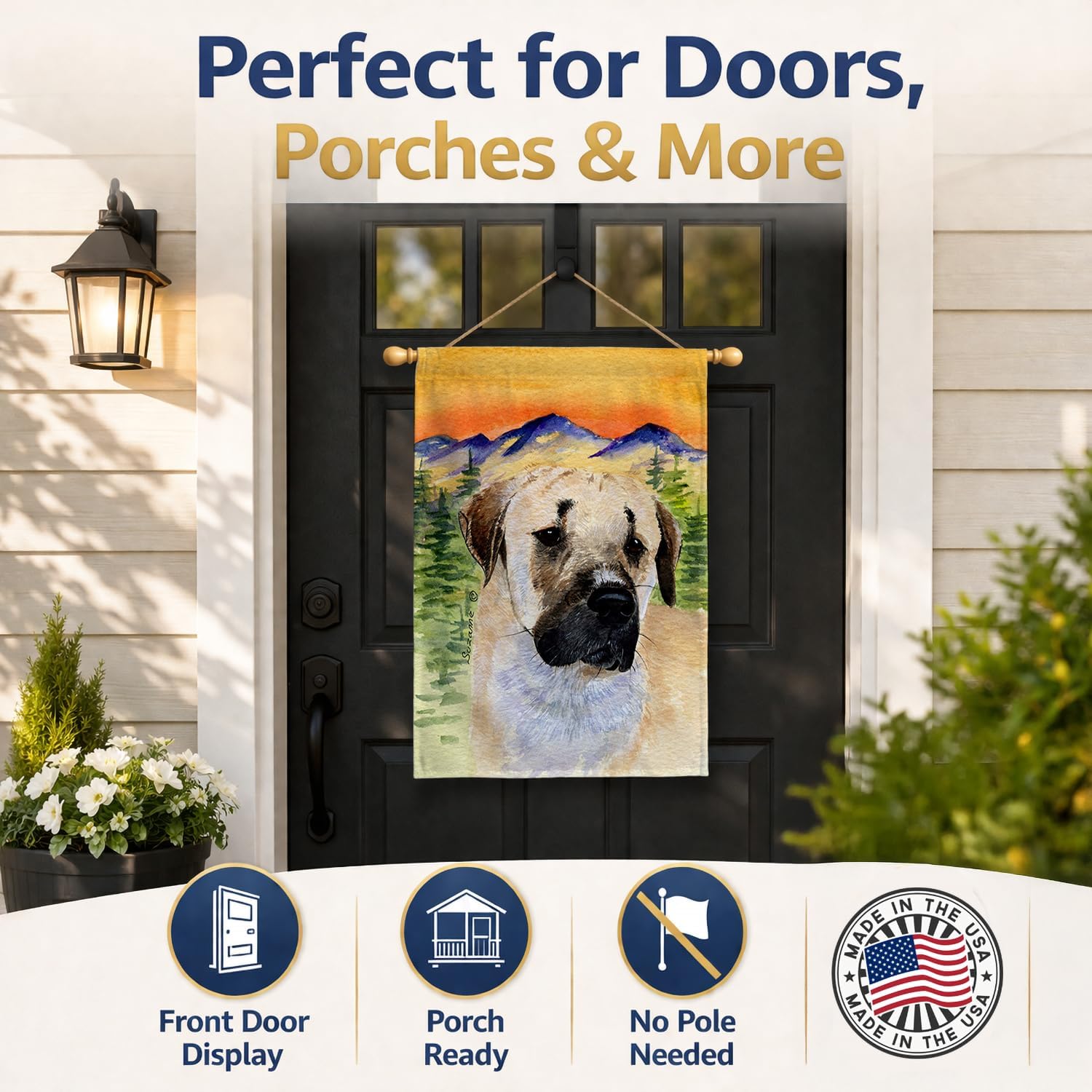 Caroline's Treasures SS8197CHF Anatolian Shepherd Flag Canvas, Large, Multicolor