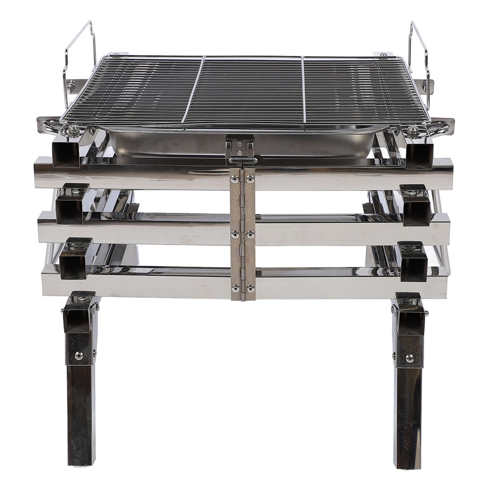 Fdit Barbecue da Campeggio, Griglia Pieghevole a Carbone 33,5 X 41,4 X