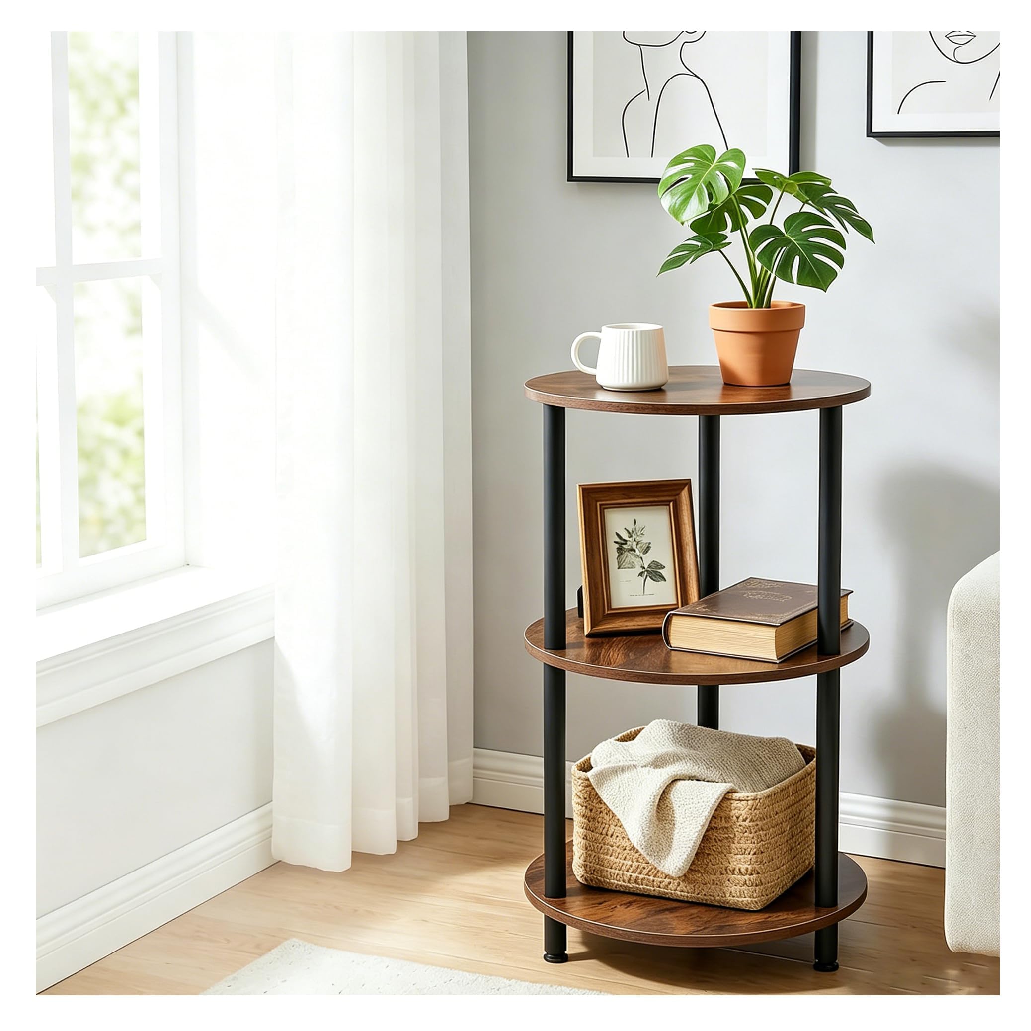 table d'appoint ronde pour salon